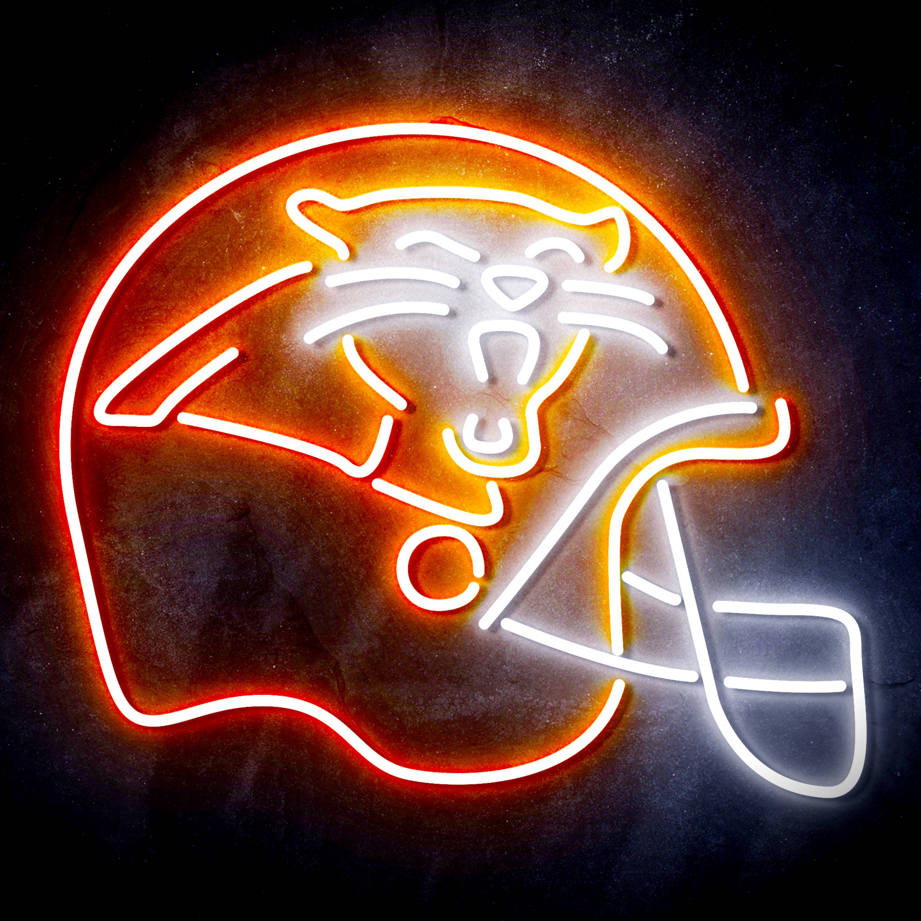 NFL Helmet Carolina Panthers LED Neon Sign