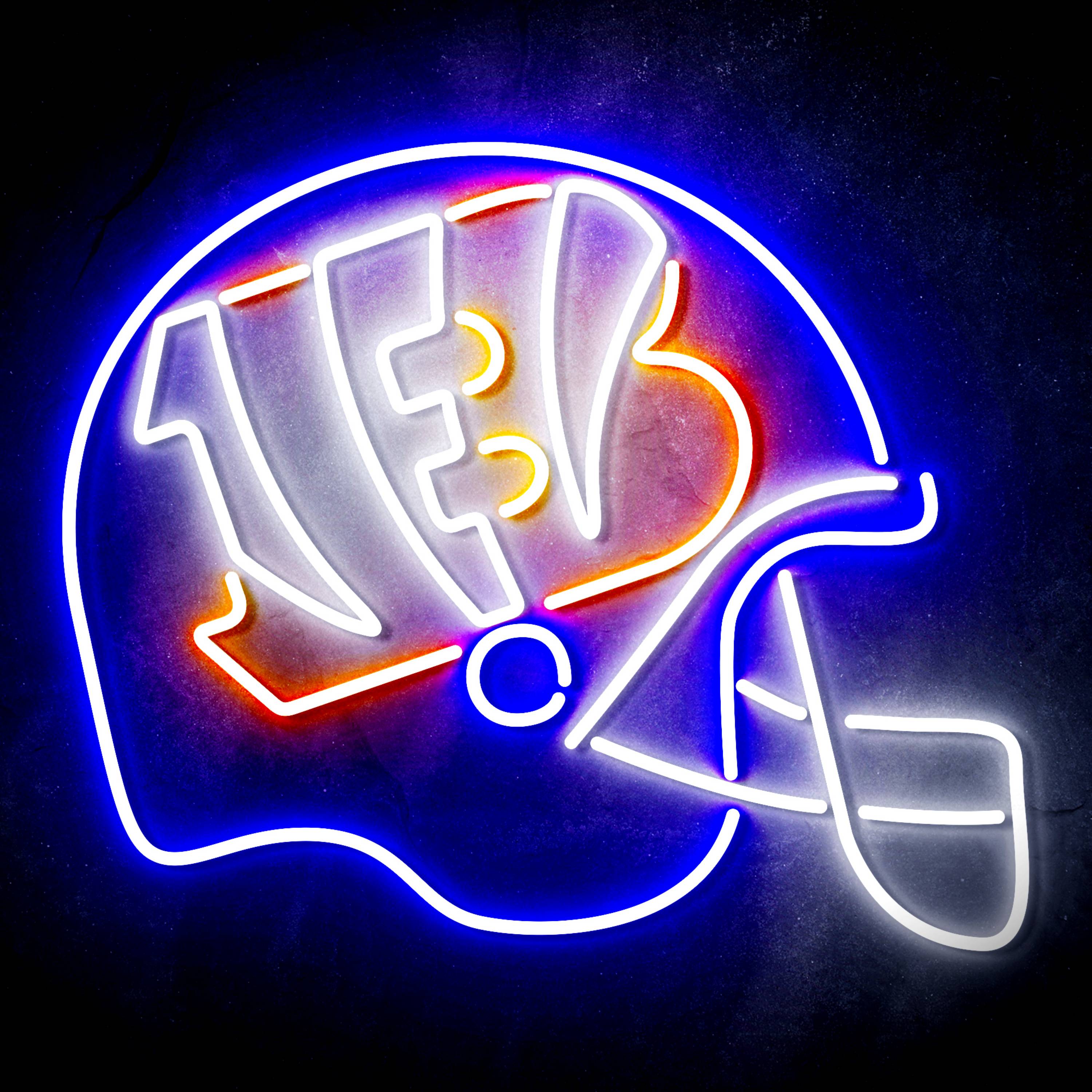 NFL Helmet Cincinnati Bengals LED Neon Sign