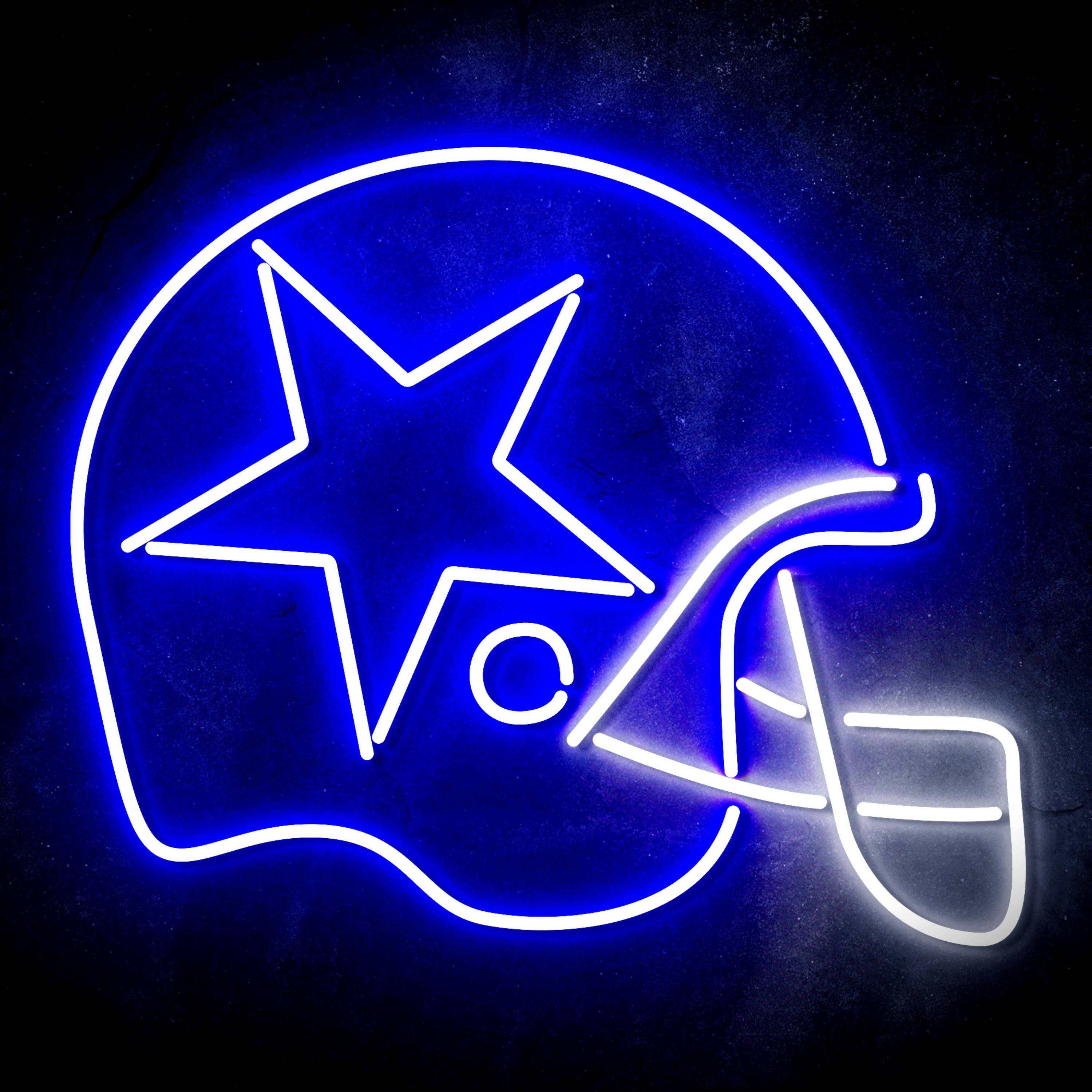 NFL Helmet Dallas Cowboys LED Neon Sign