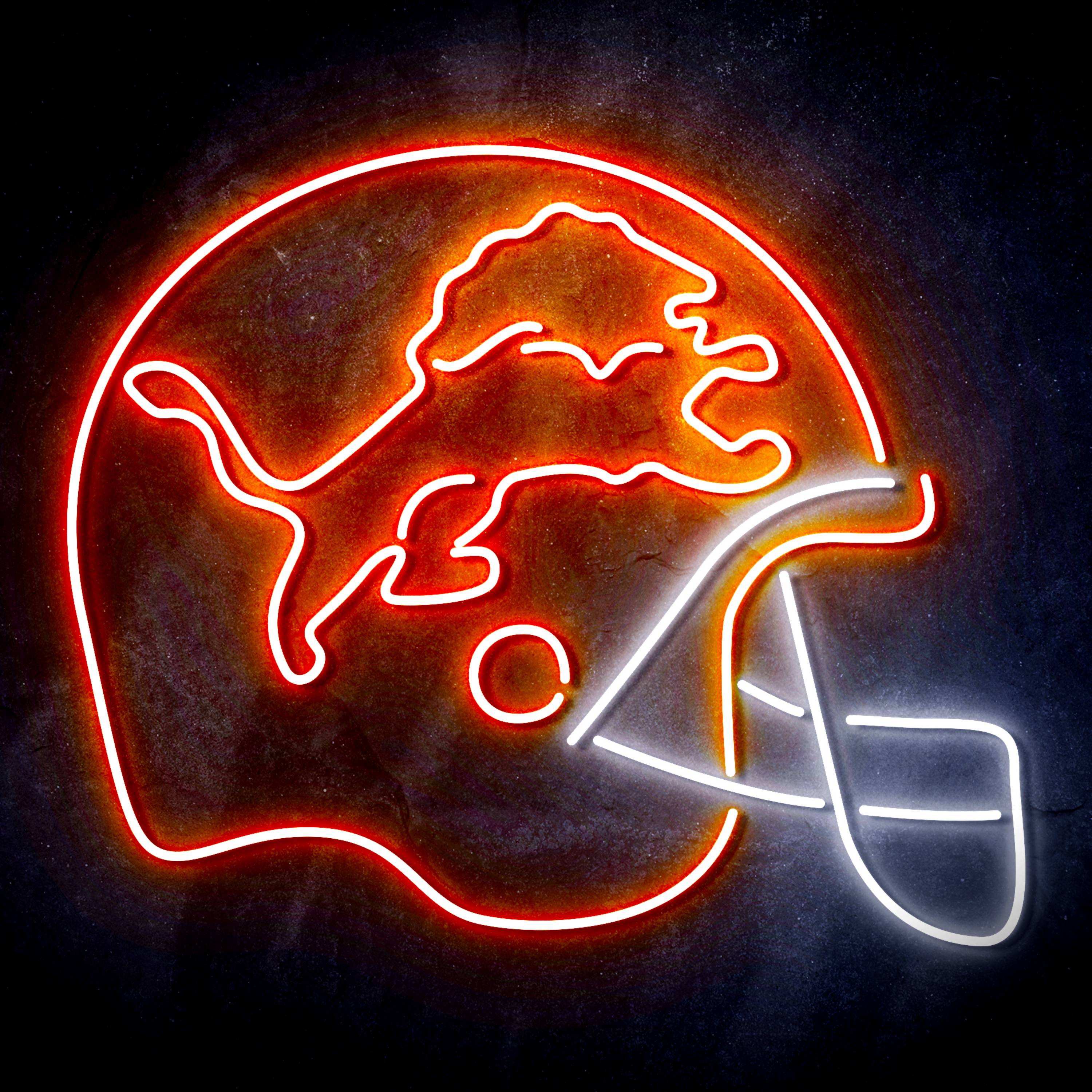 NFL Helmet Detroit Lions LED Neon Sign