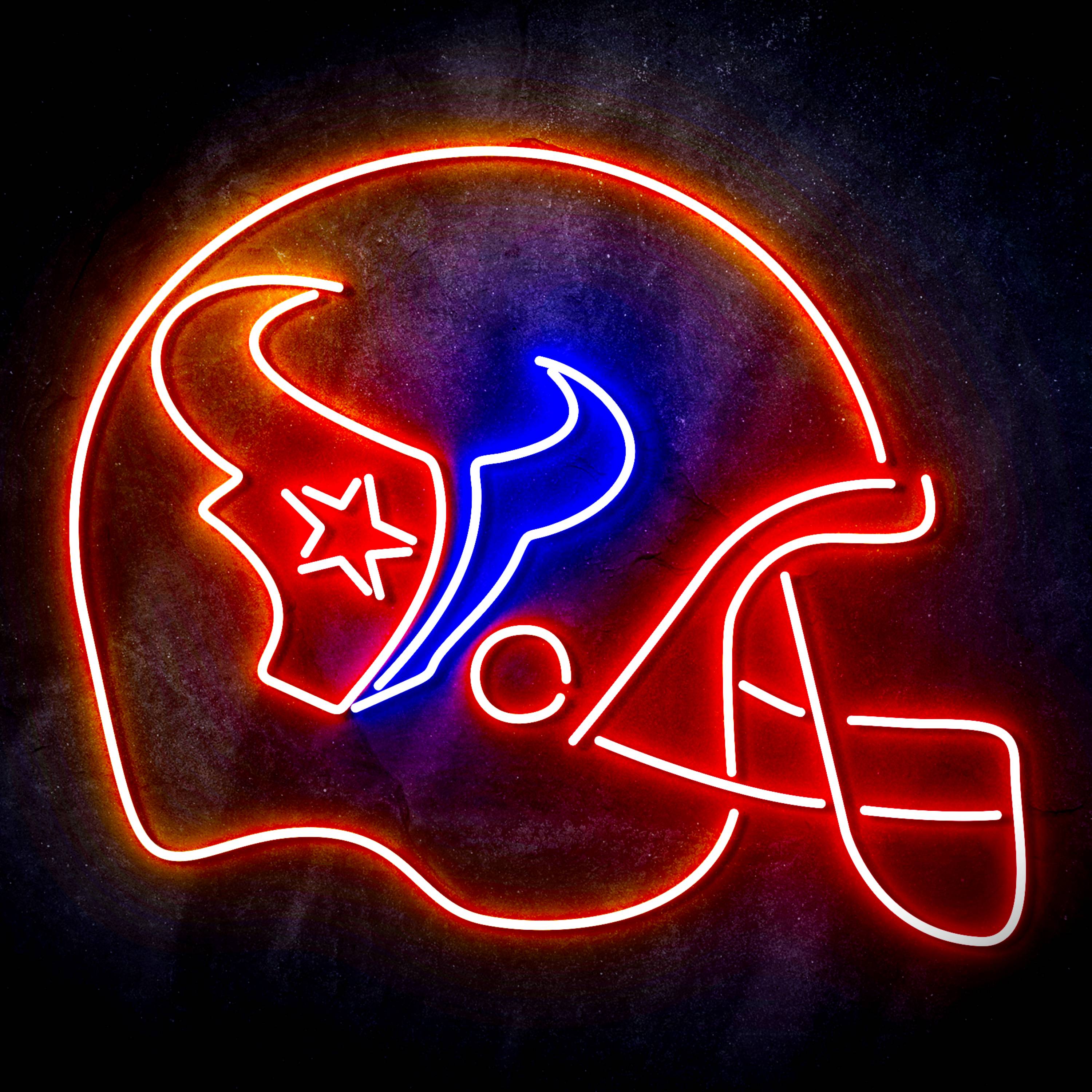 NFL Helmet Houston Texans LED Neon Sign