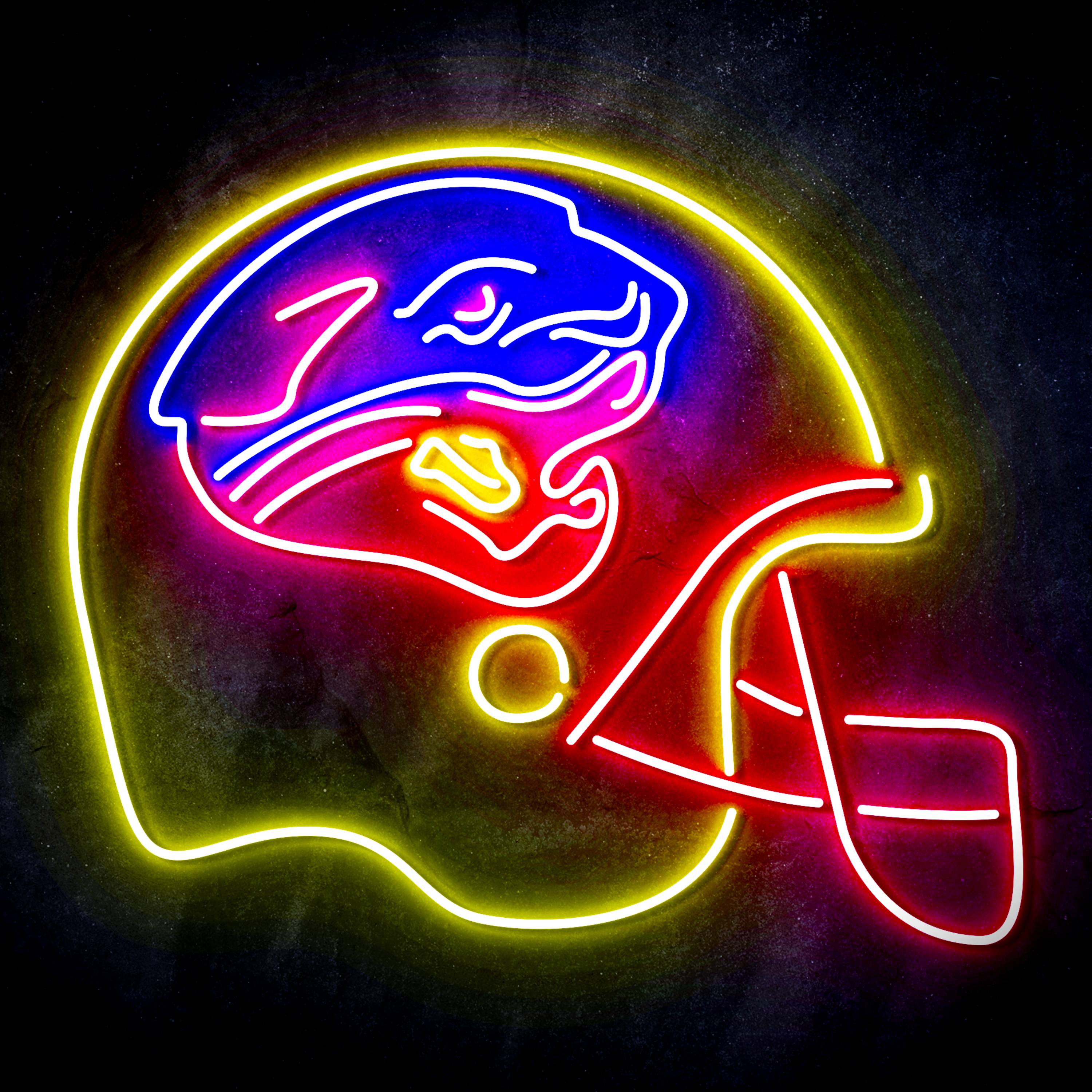 NFL Helmet Jacksonville Jaguars LED Neon Sign