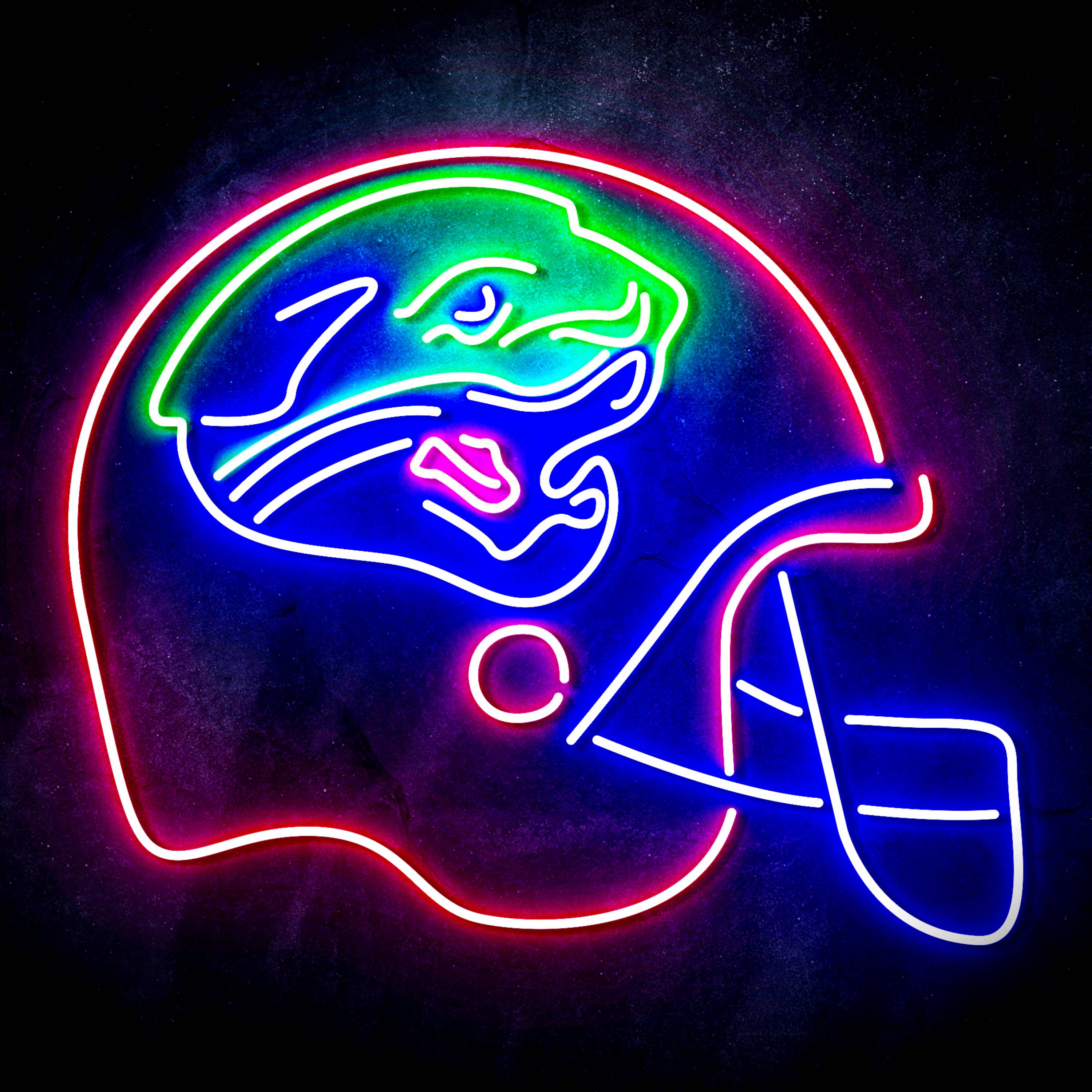 NFL Helmet Jacksonville Jaguars LED Neon Sign