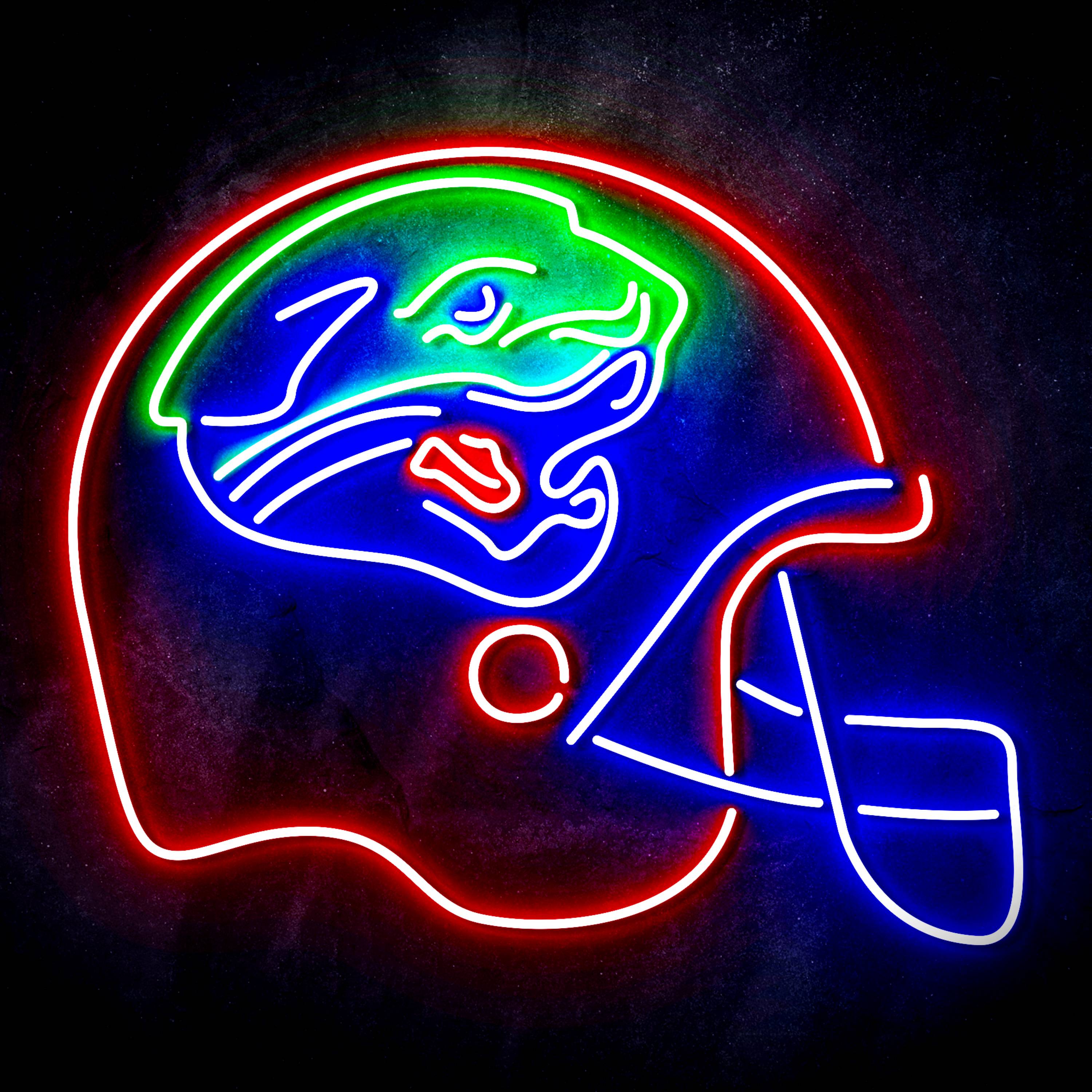 NFL Helmet Jacksonville Jaguars LED Neon Sign