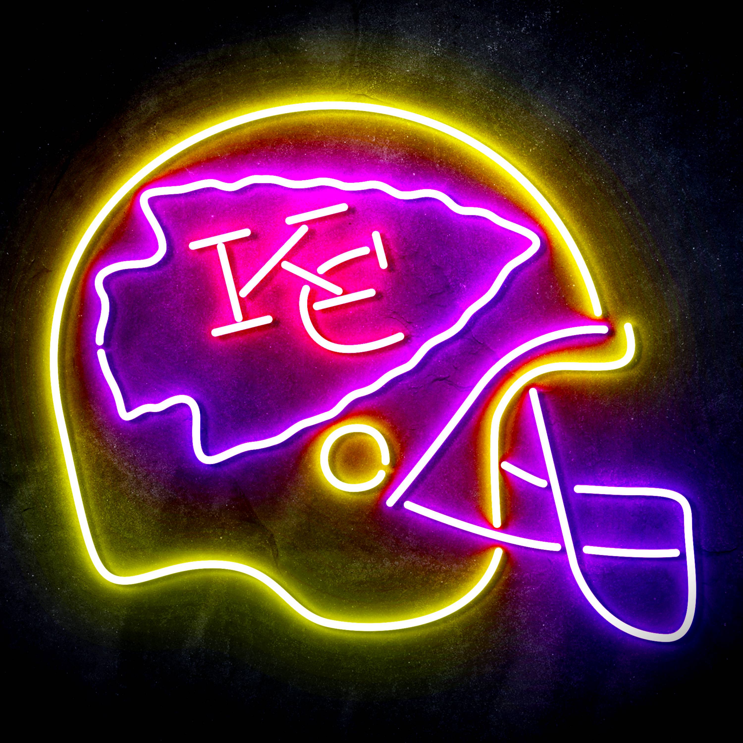 NFL Helmet Kansas City Chiefs LED Neon Sign