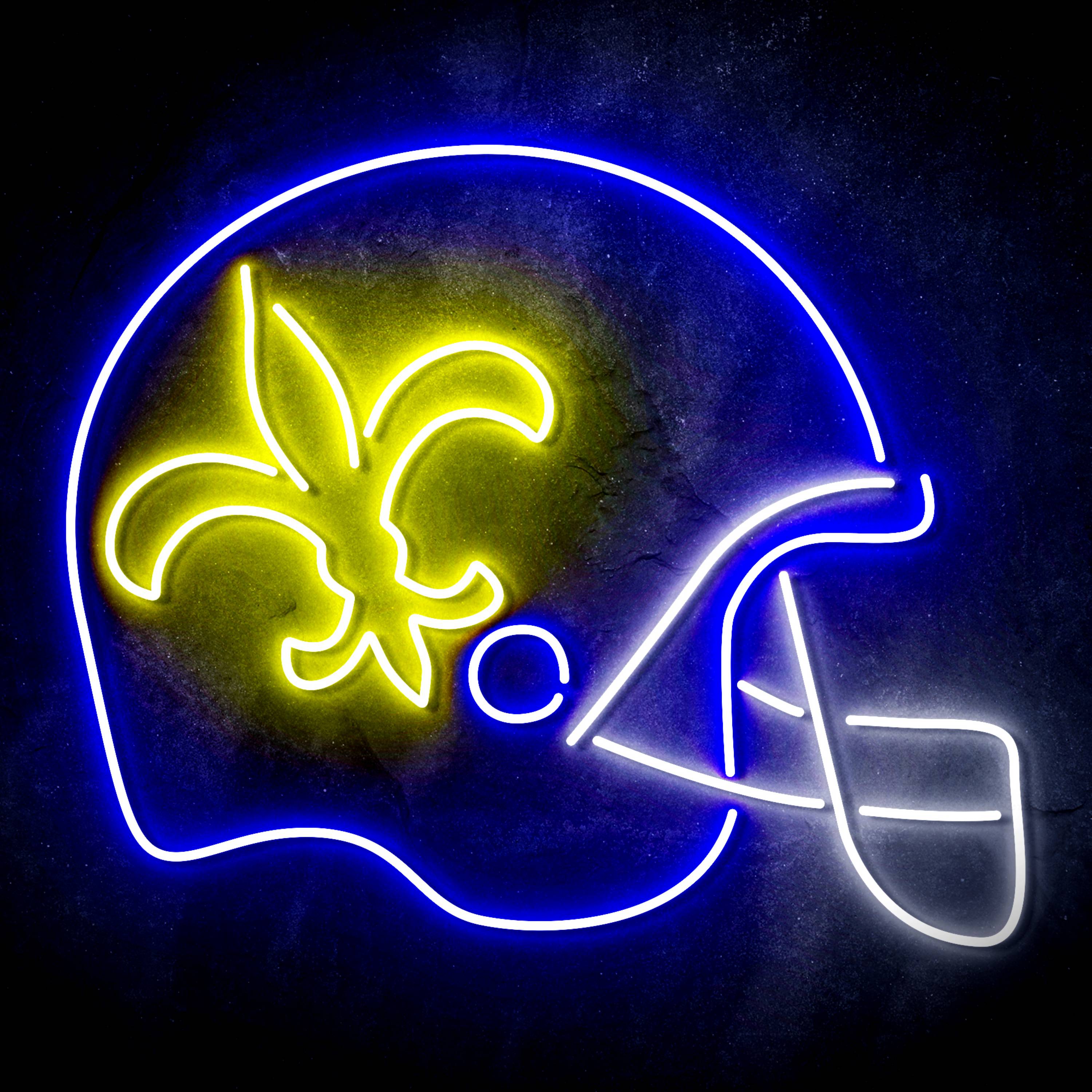 NFL Helmet New Orleans Saints LED Neon Sign