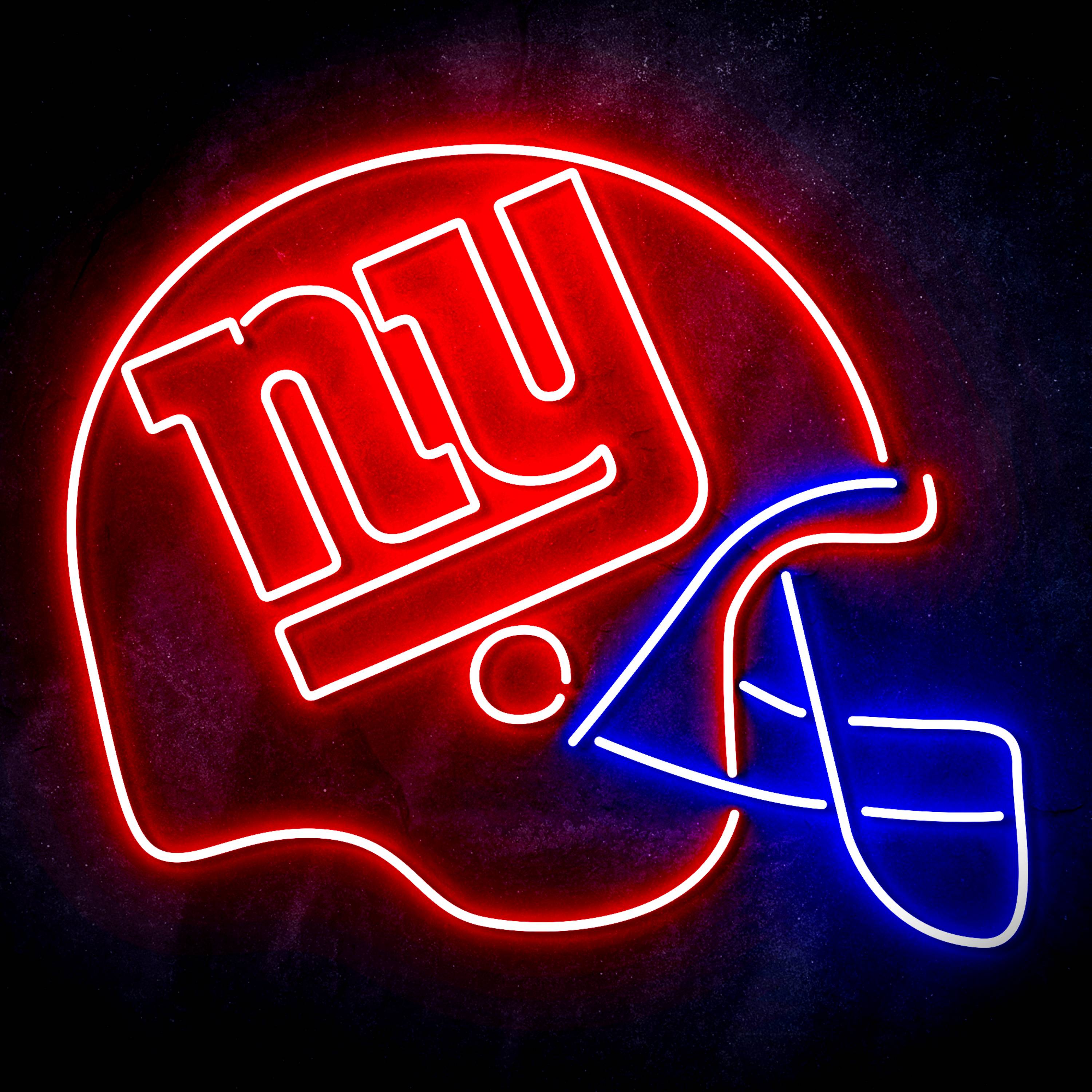 NFL Helmet New York Giants LED Neon Sign