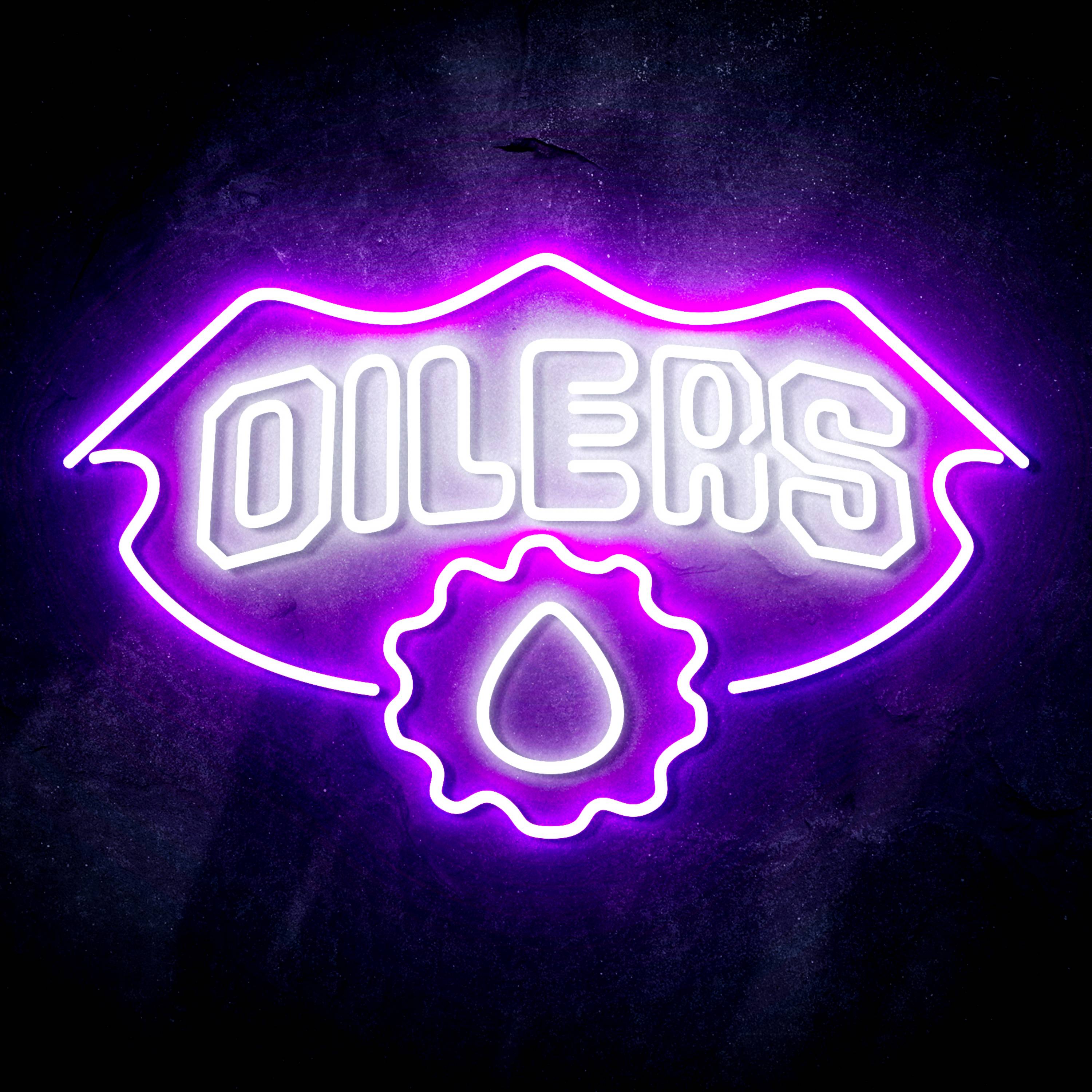 NHL Edmonton Oilers LED Neon Sign