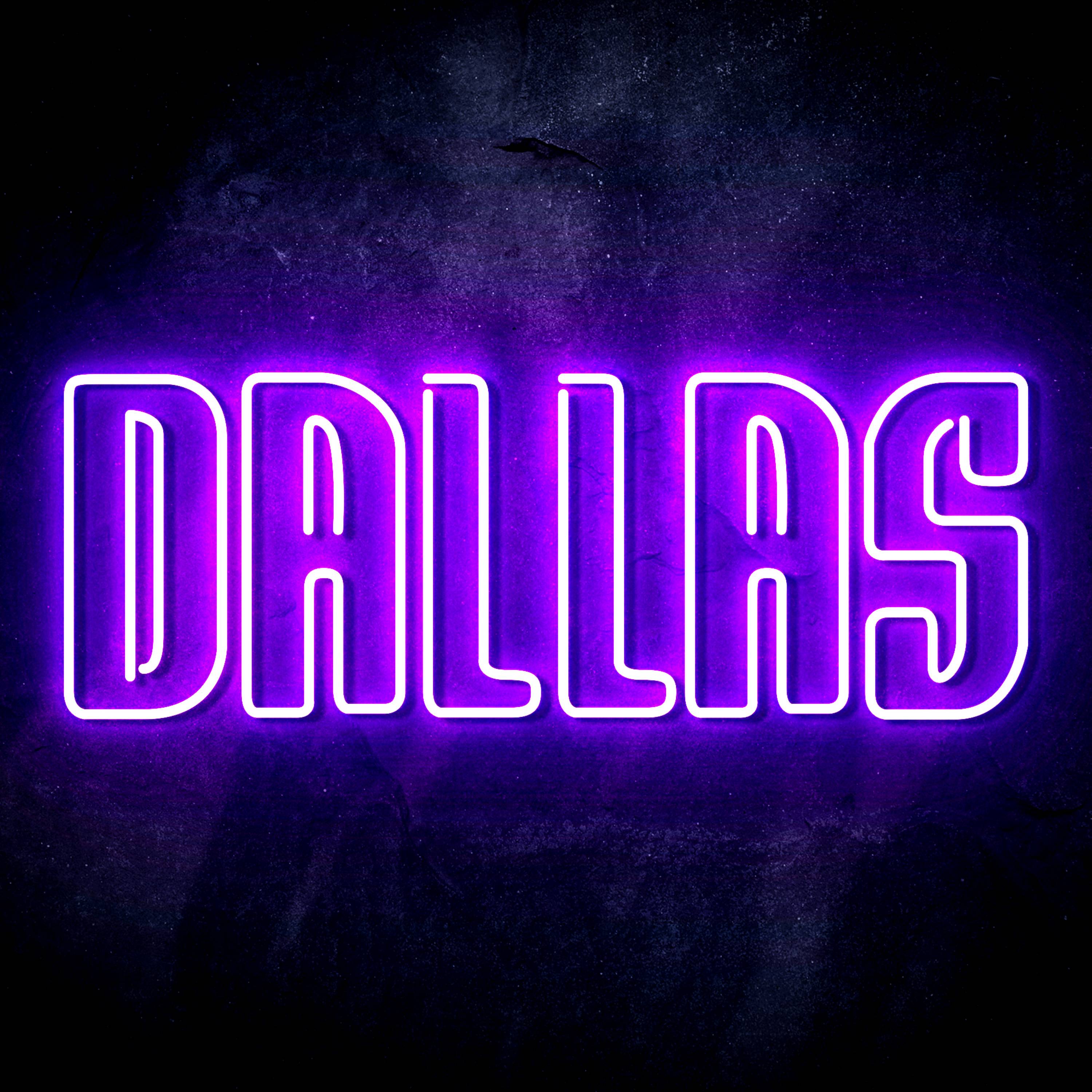 NHL Dallas Stars LED Neon Sign