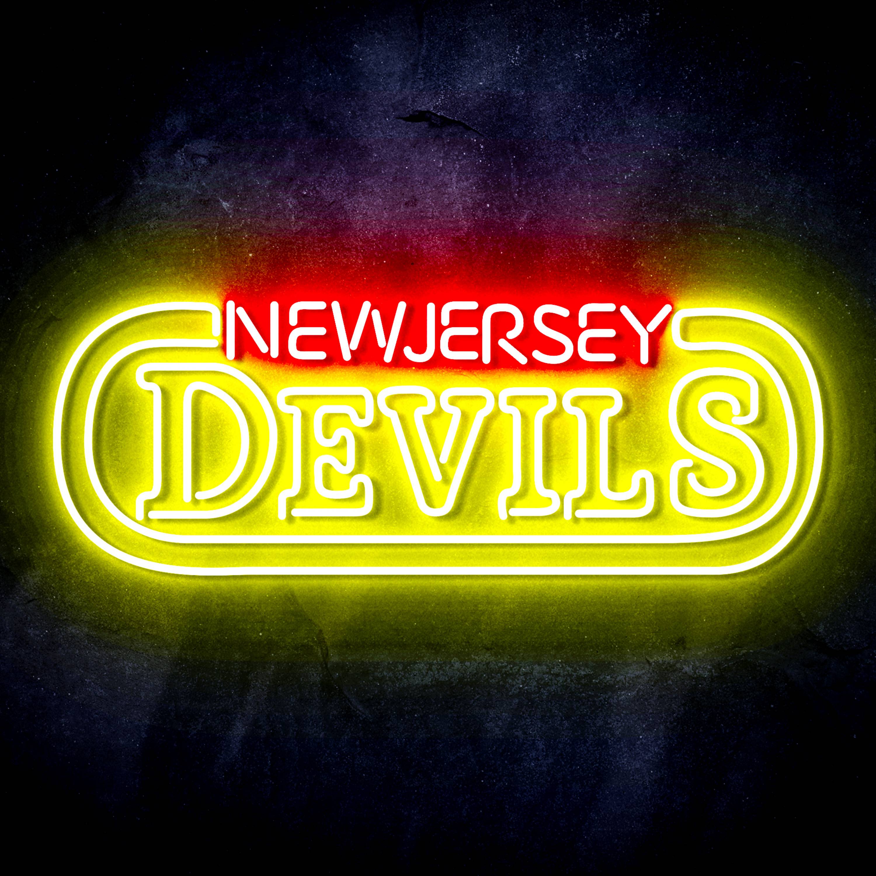 NHL New Jersey Devils LED Neon Sign