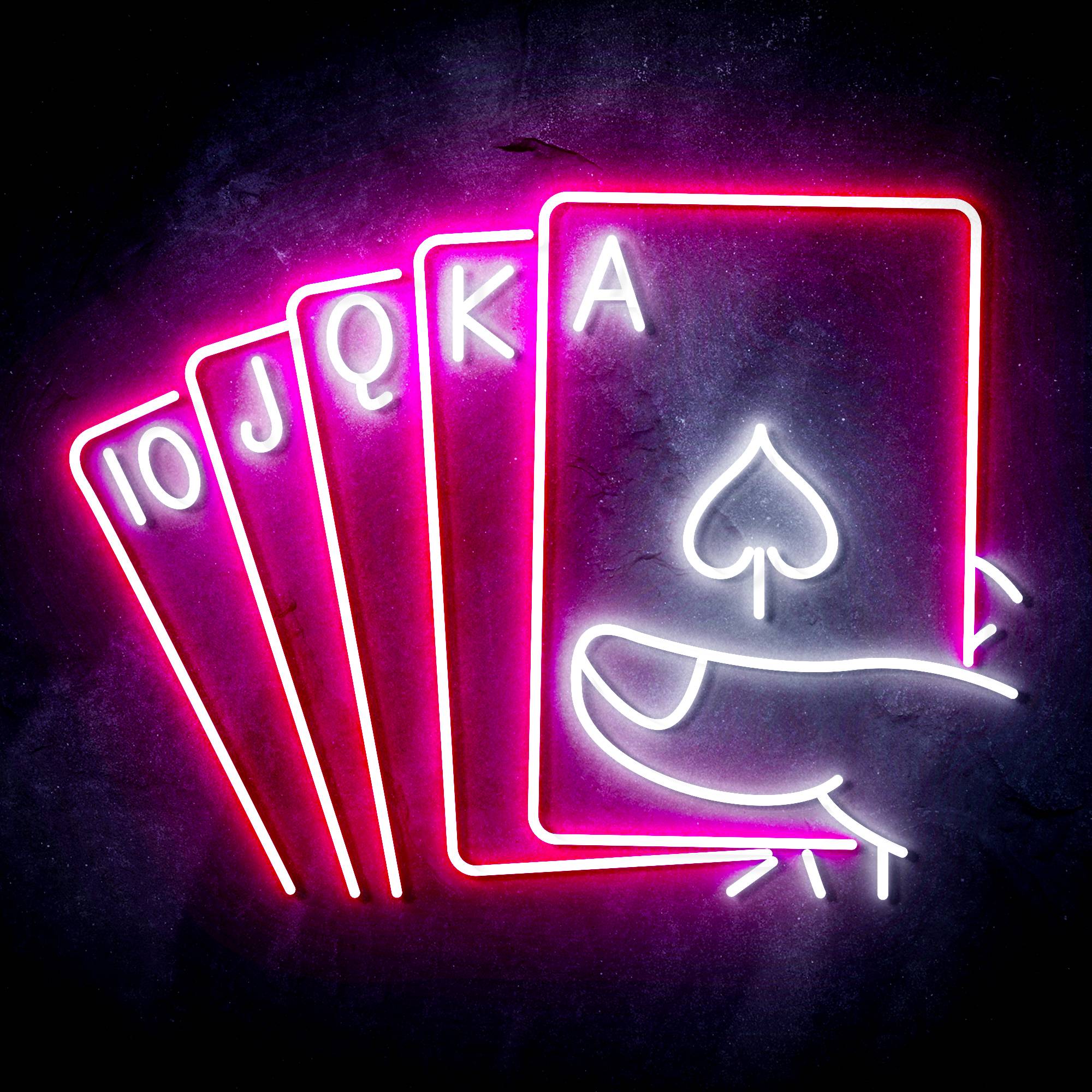 5 Cards LED Neon Sign