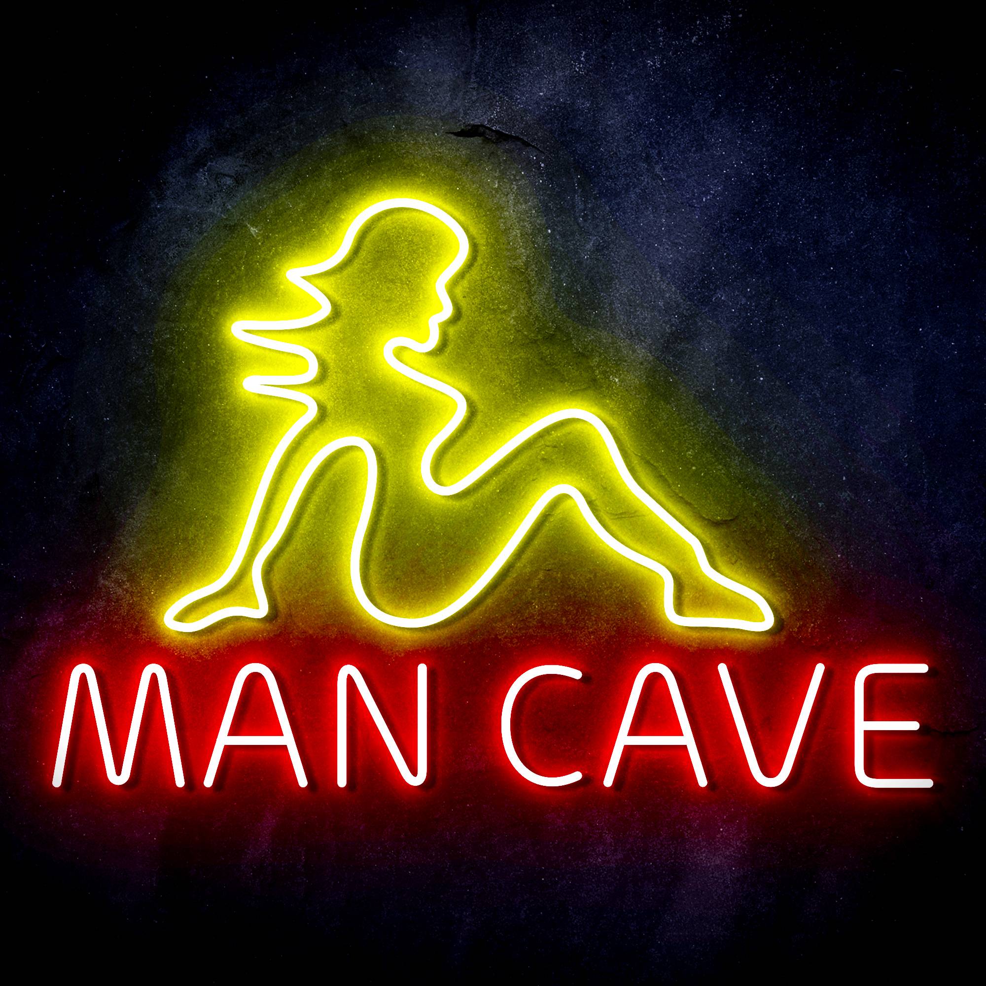 Sexy Lady MAN CAVE LED Neon Sign