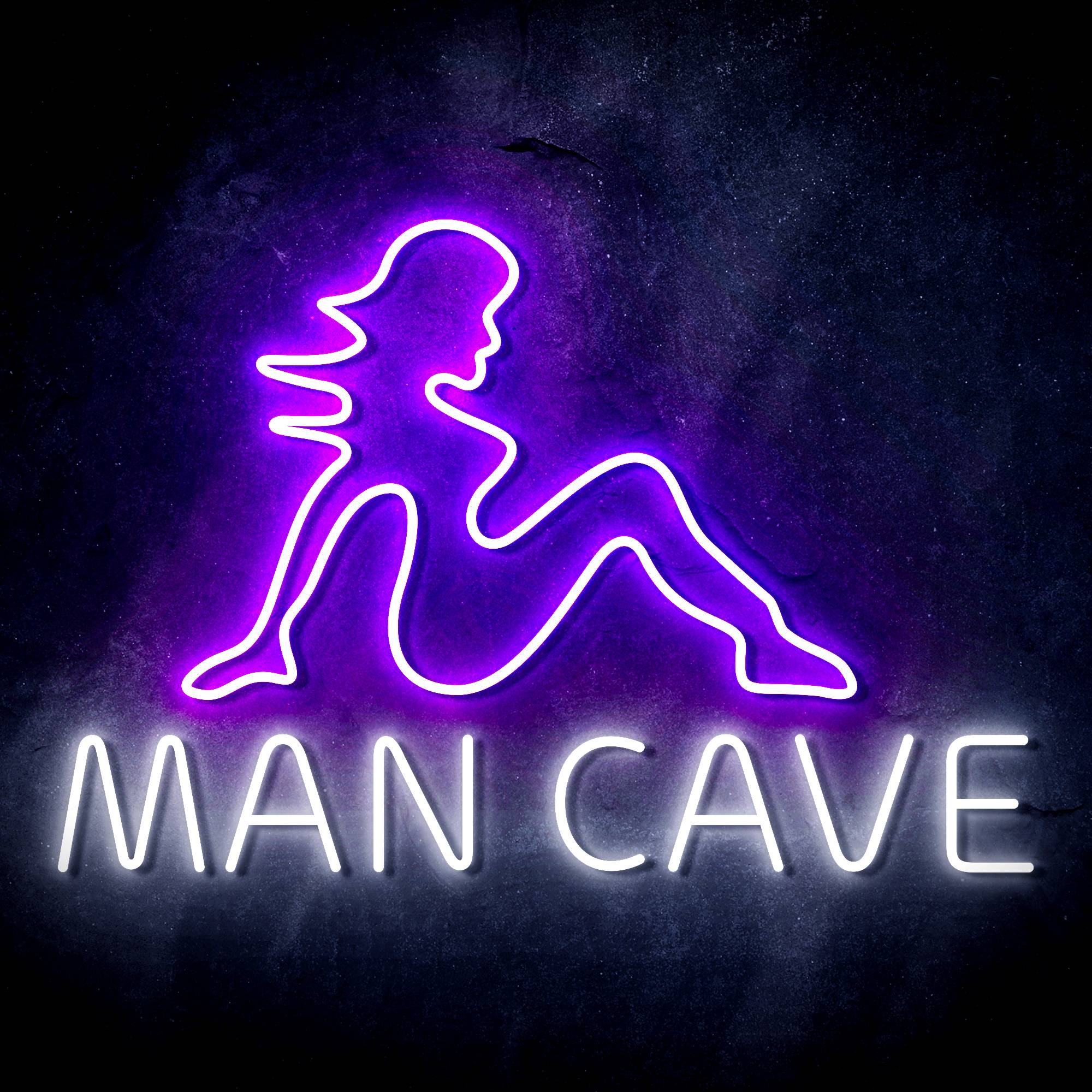 Sexy Lady MAN CAVE LED Neon Sign
