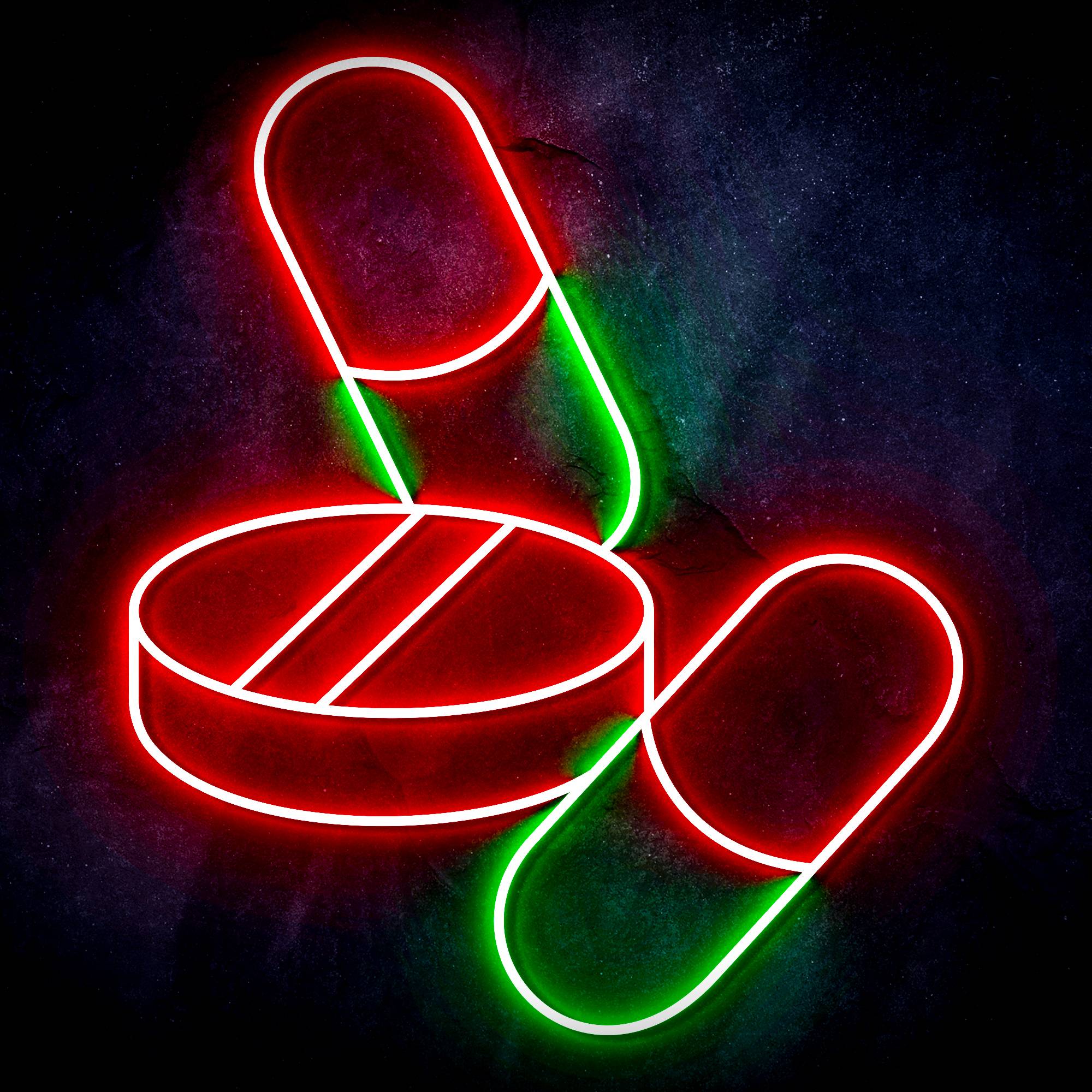 Medicine Tablet and Pills LED Neon Sign