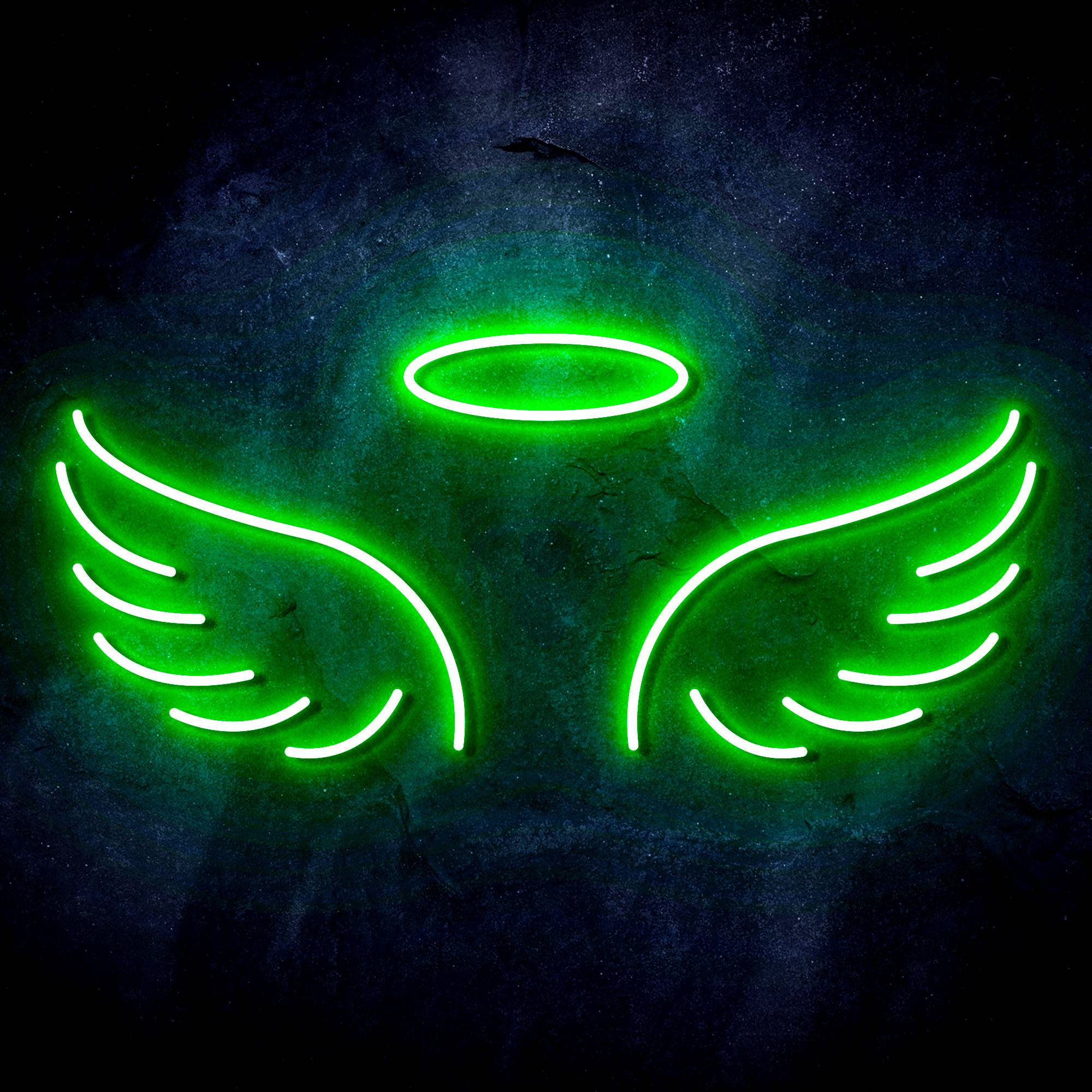 Pair of Angel Wings LED Neon Sign