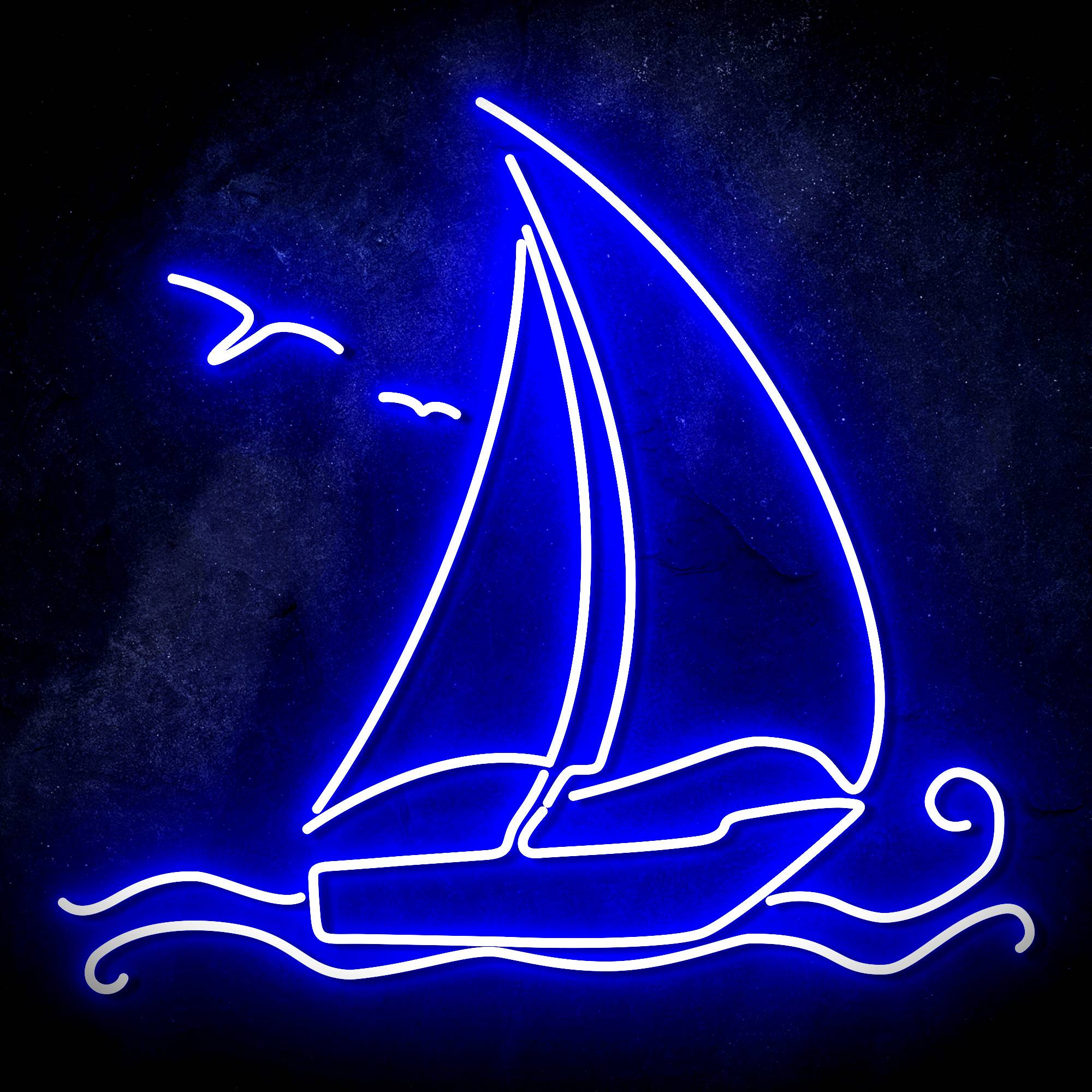 Windsurfing Yacht LED Neon Sign