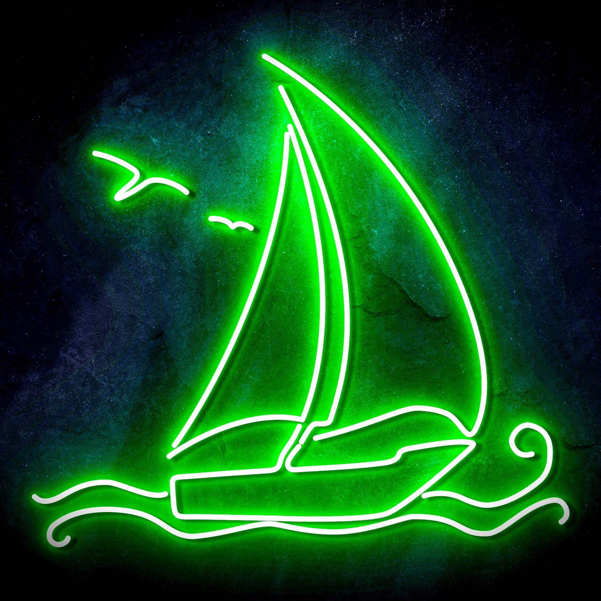 Windsurfing Yacht LED Neon Sign