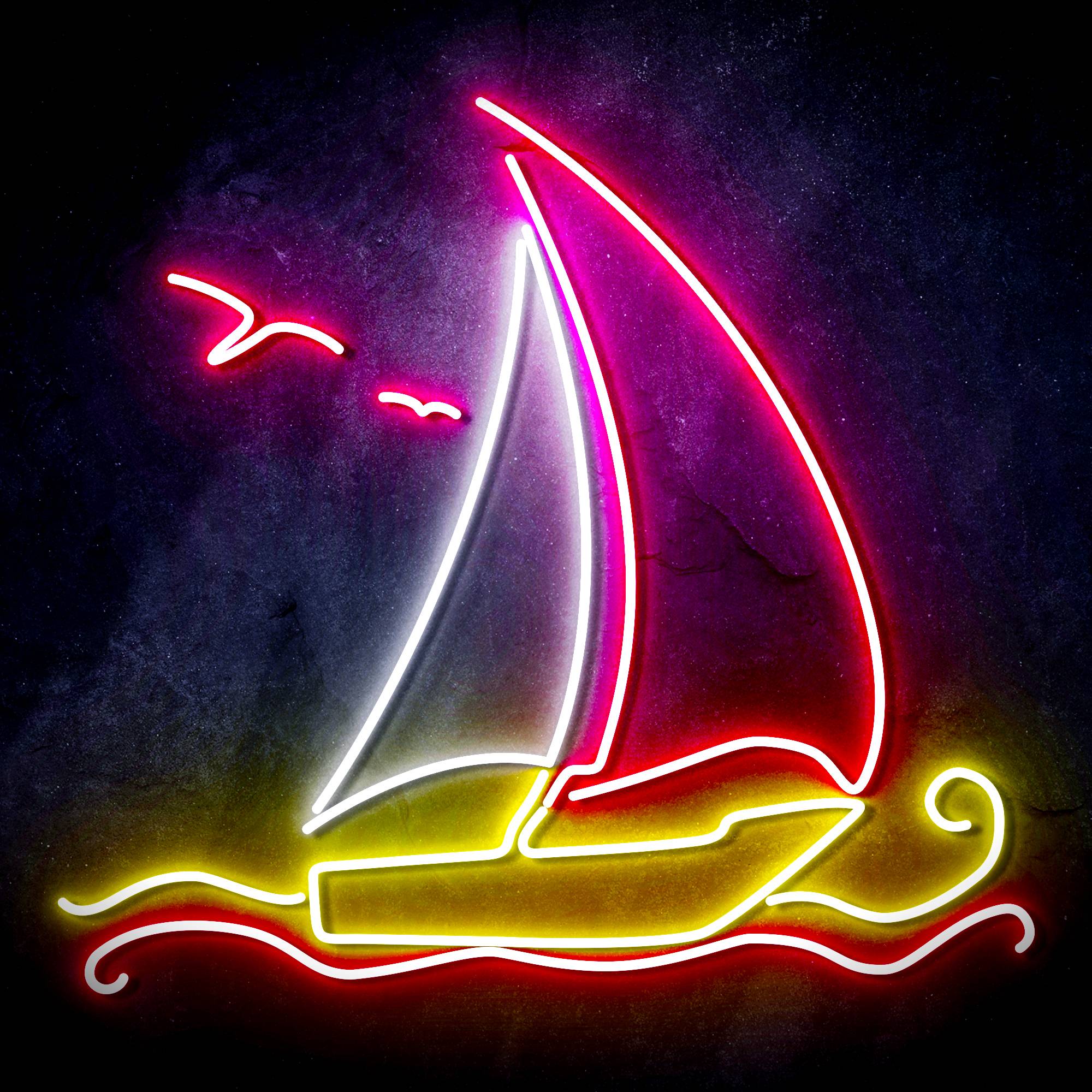 Windsurfing Yacht LED Neon Sign