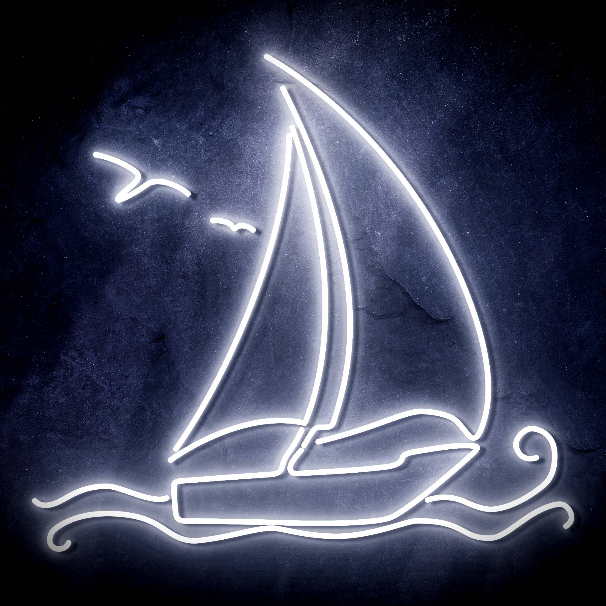 Windsurfing Yacht LED Neon Sign