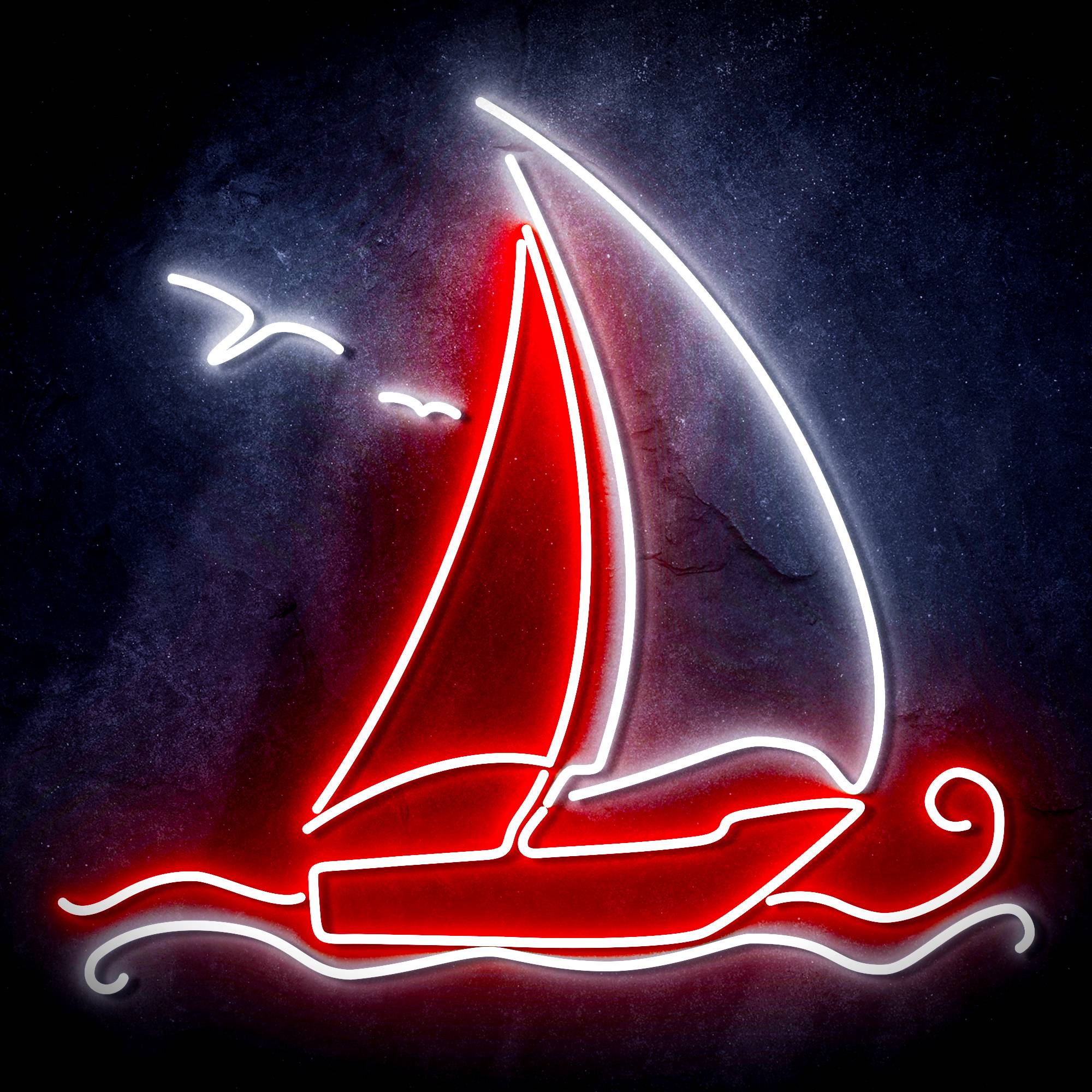 Windsurfing Yacht LED Neon Sign