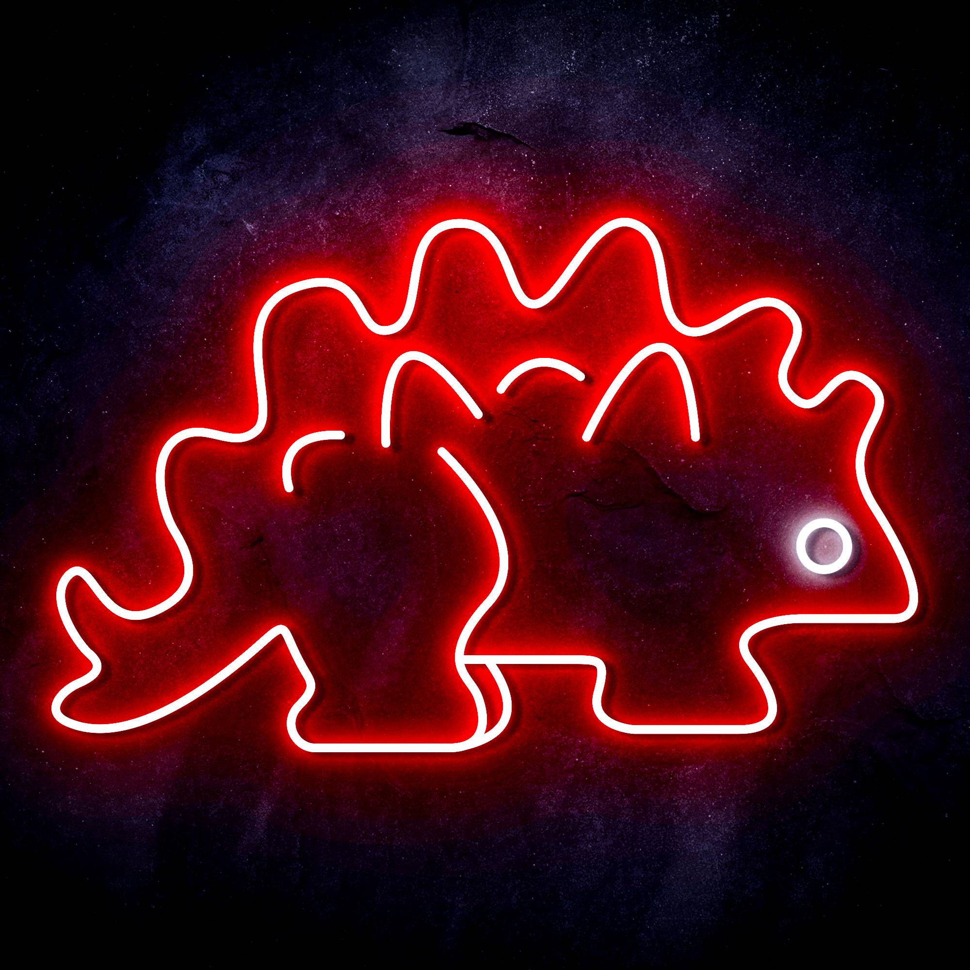 Stegosaurus Dinosaur LED Neon Sign