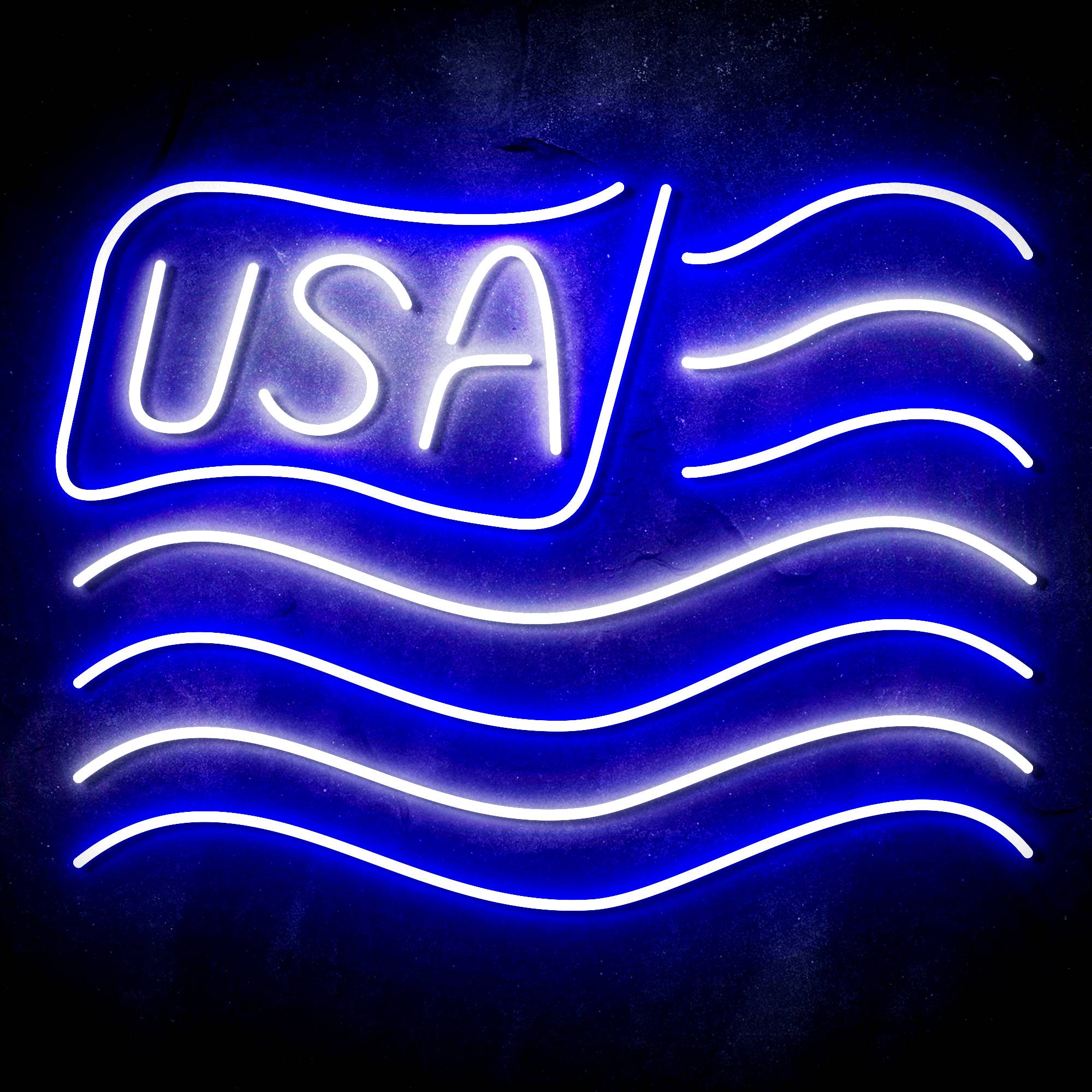 USA Flag LED Neon Sign