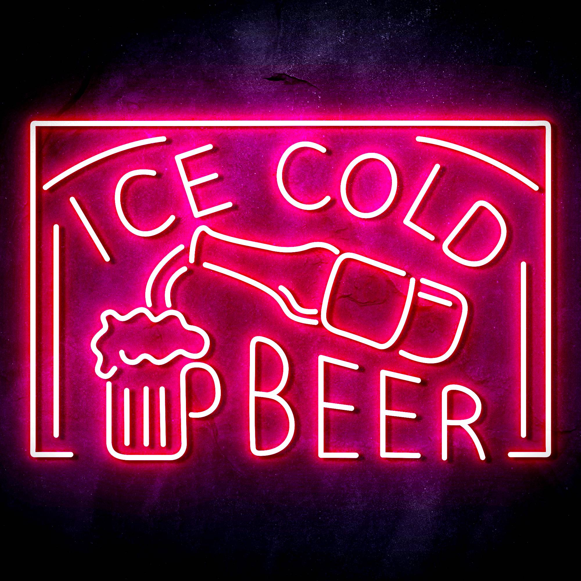 ICE COLD BEER Signag LED Neon Sign