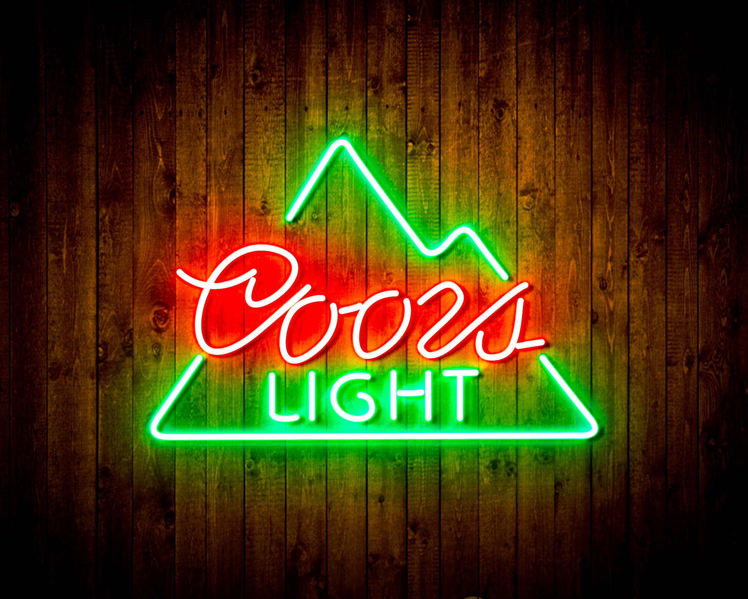 Coors Light 3 Bar Neon LED Sign