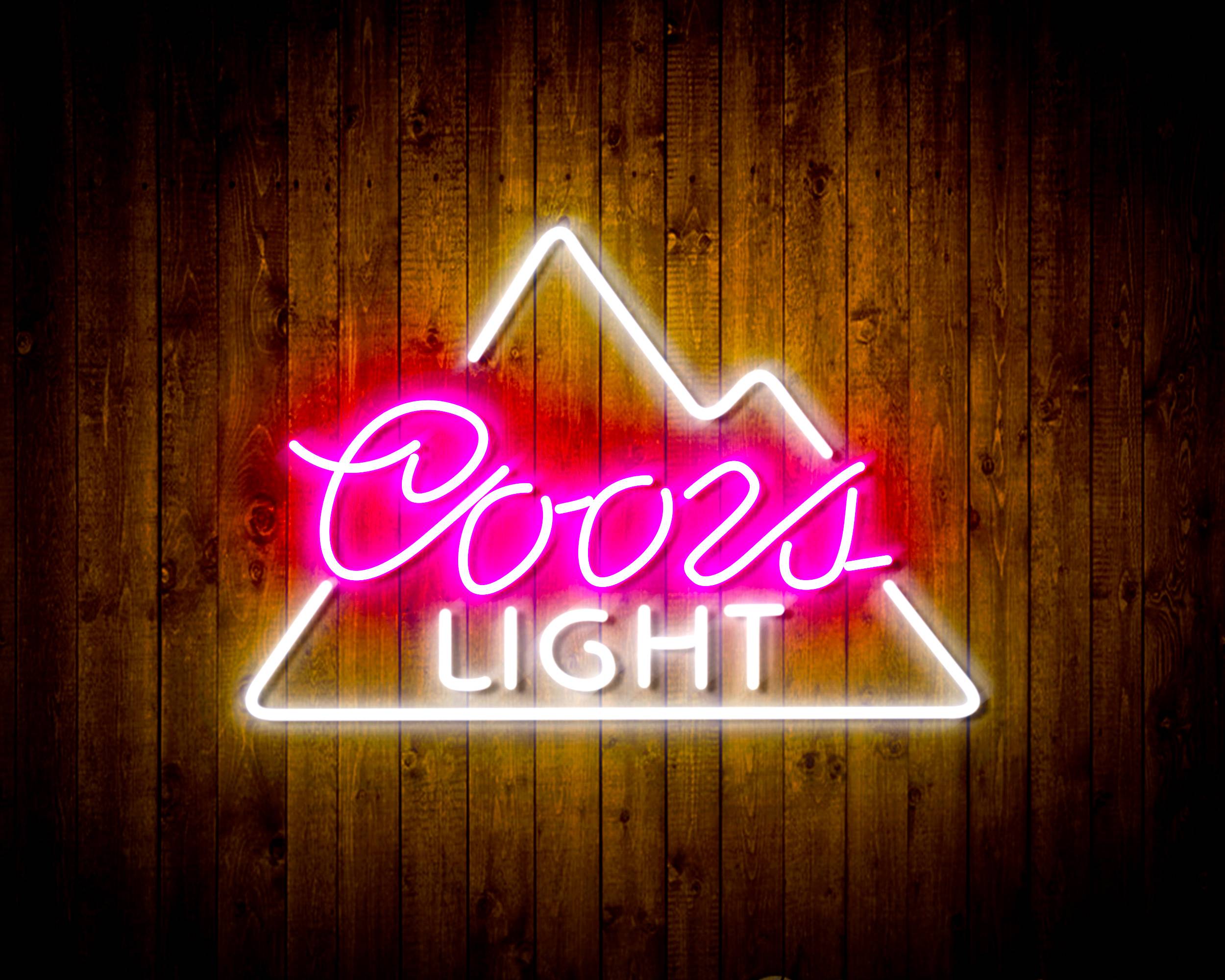 Coors Light 3 Bar Neon LED Sign