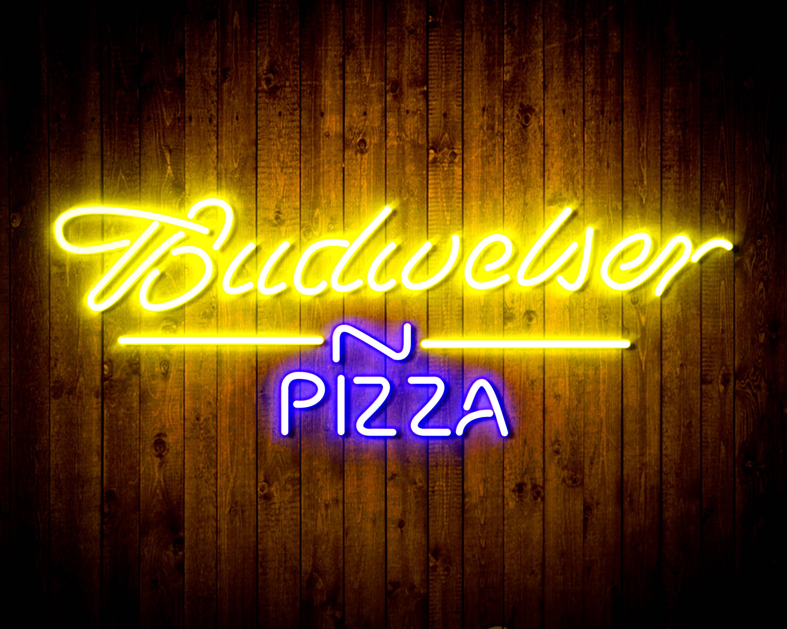 Budweiser Pizza Bar Neon LED Sign