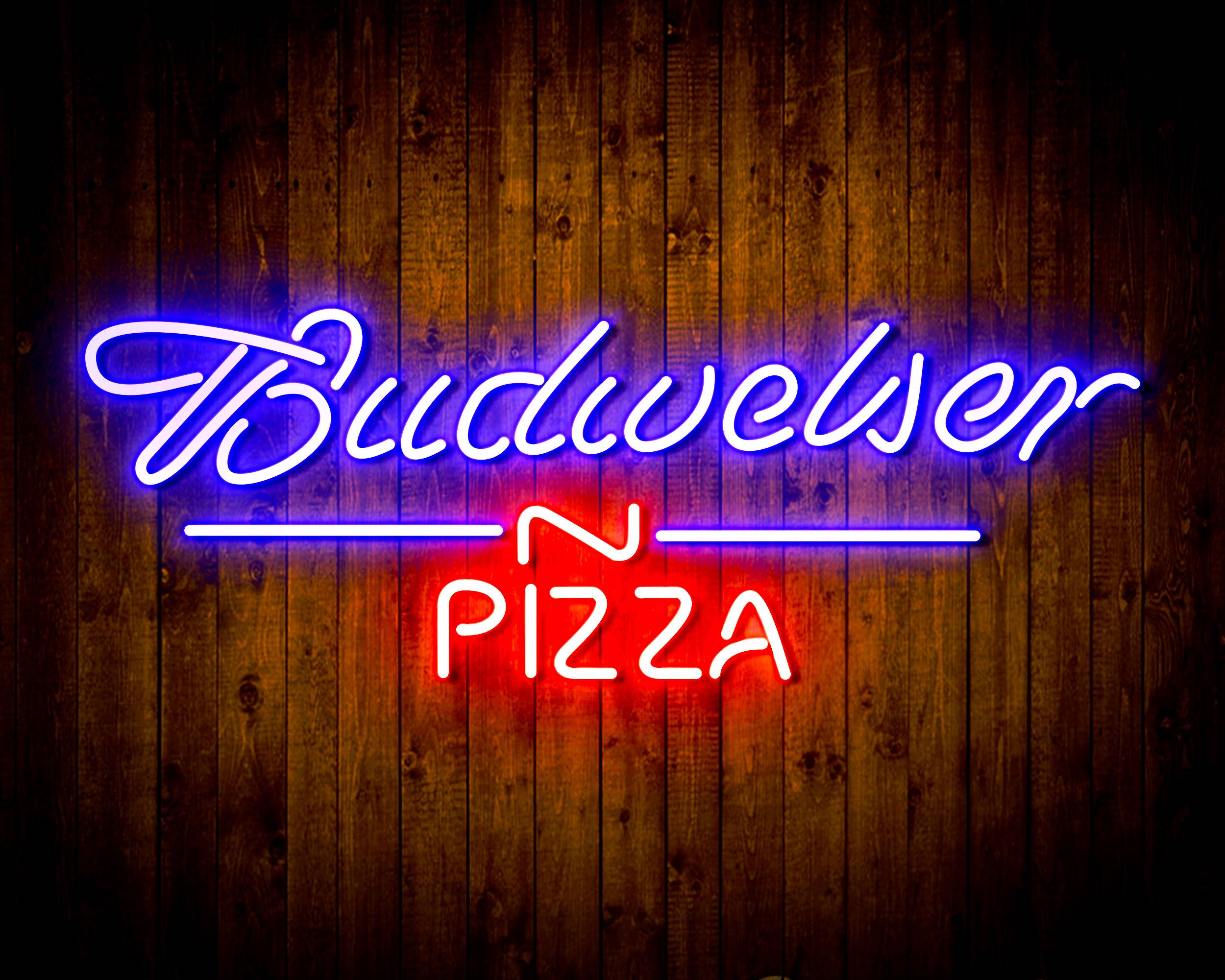 Budweiser Pizza Bar Neon LED Sign