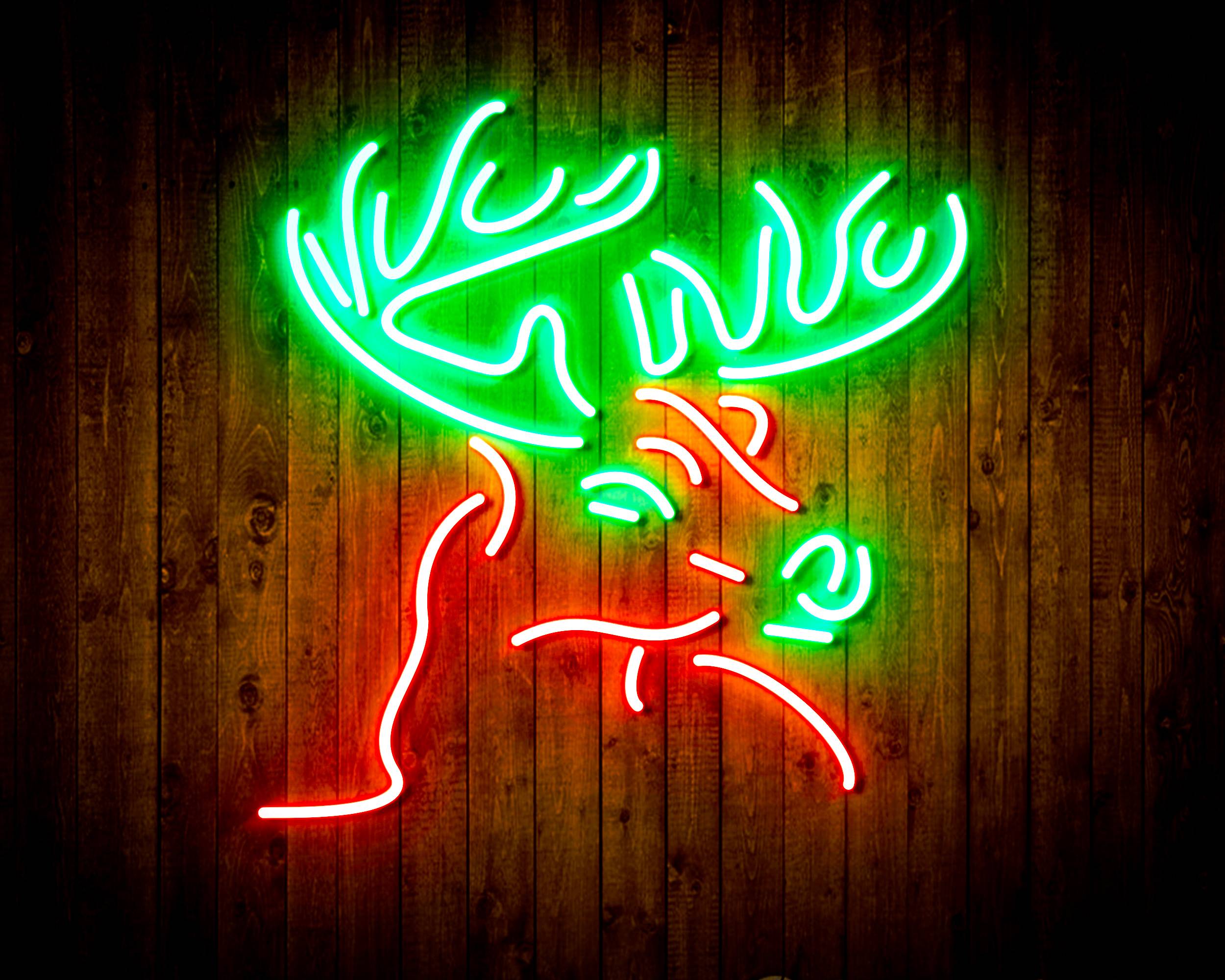 Deer Head for Busch Beer Bar Neon LED Sign