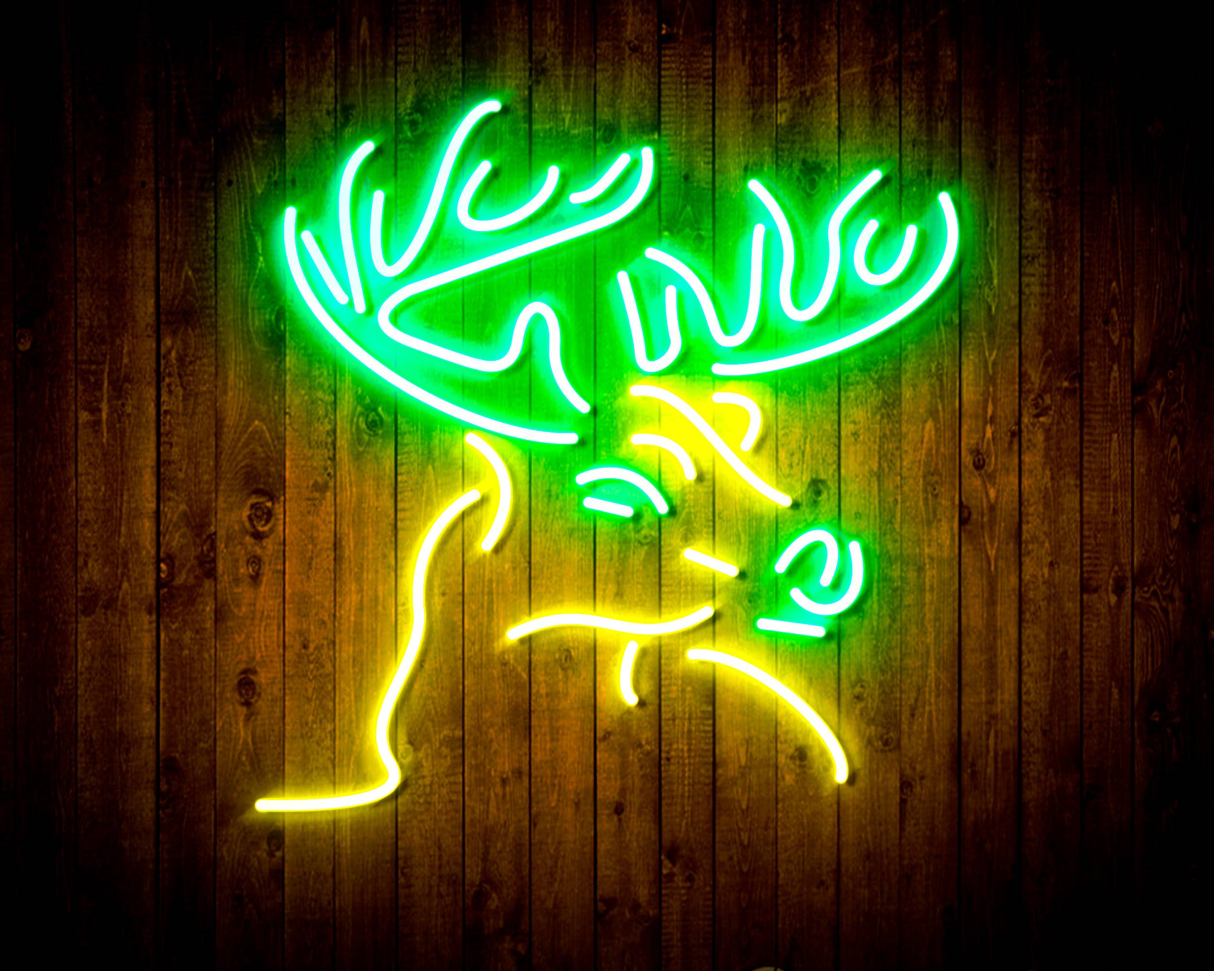 Deer Head for Busch Beer Bar Neon LED Sign