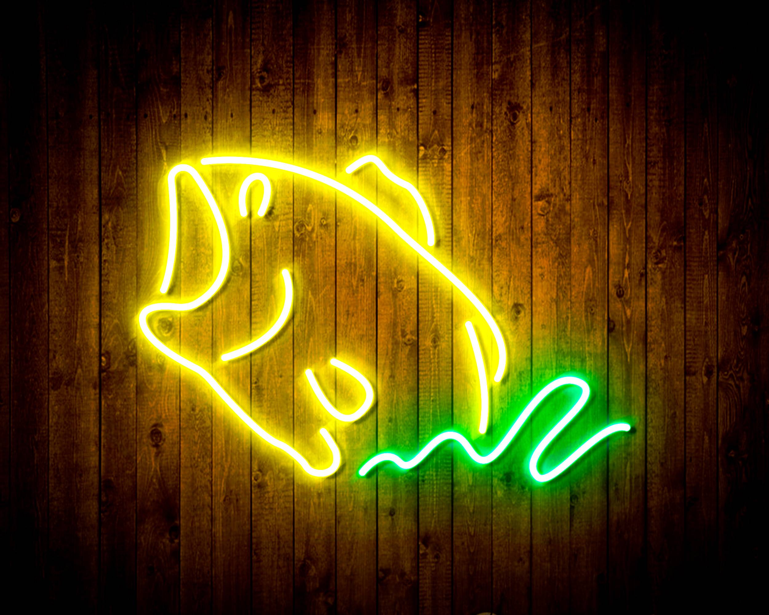 Fish for Busch Bar Neon LED Sign