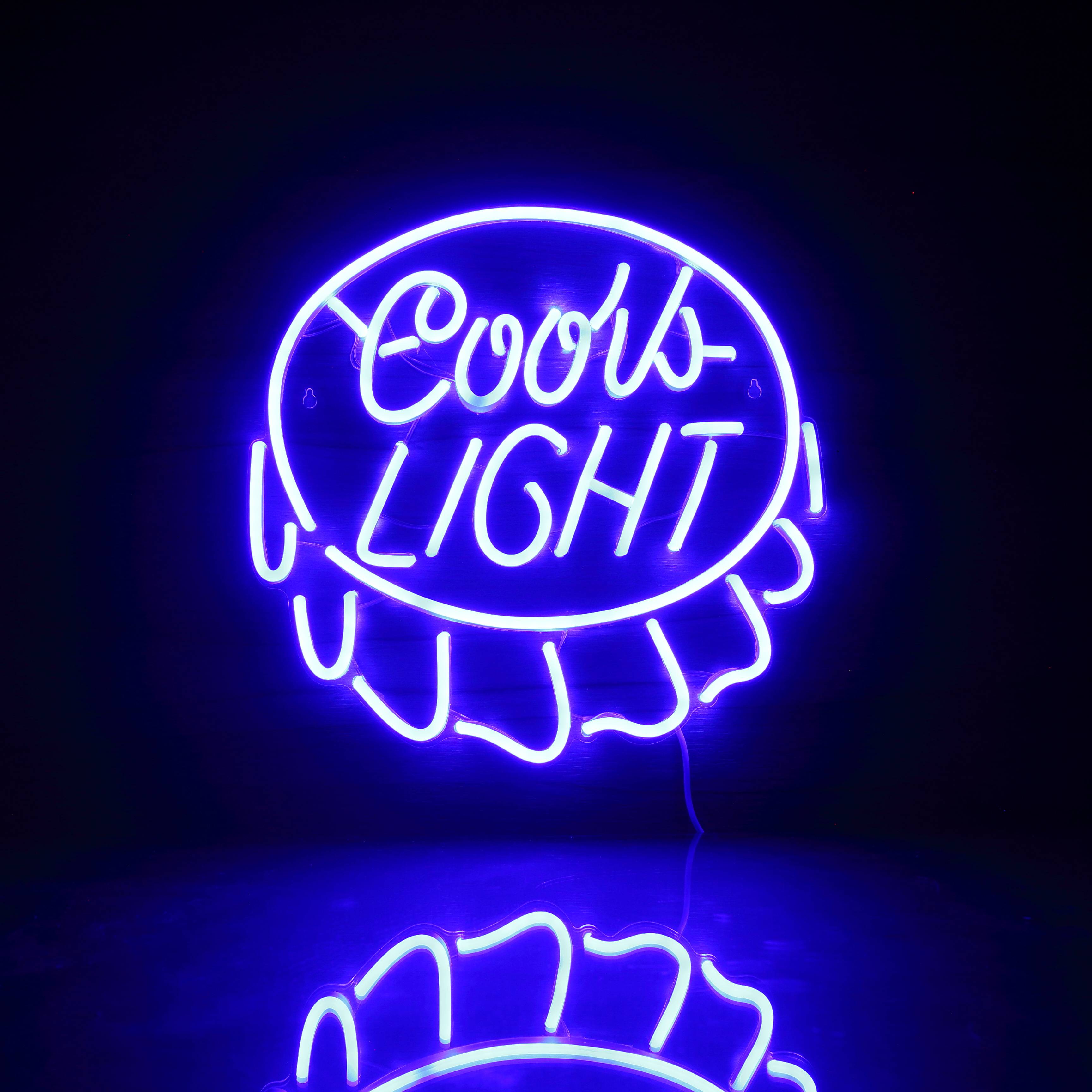 Coors Light 4 Bar Neon LED Sign