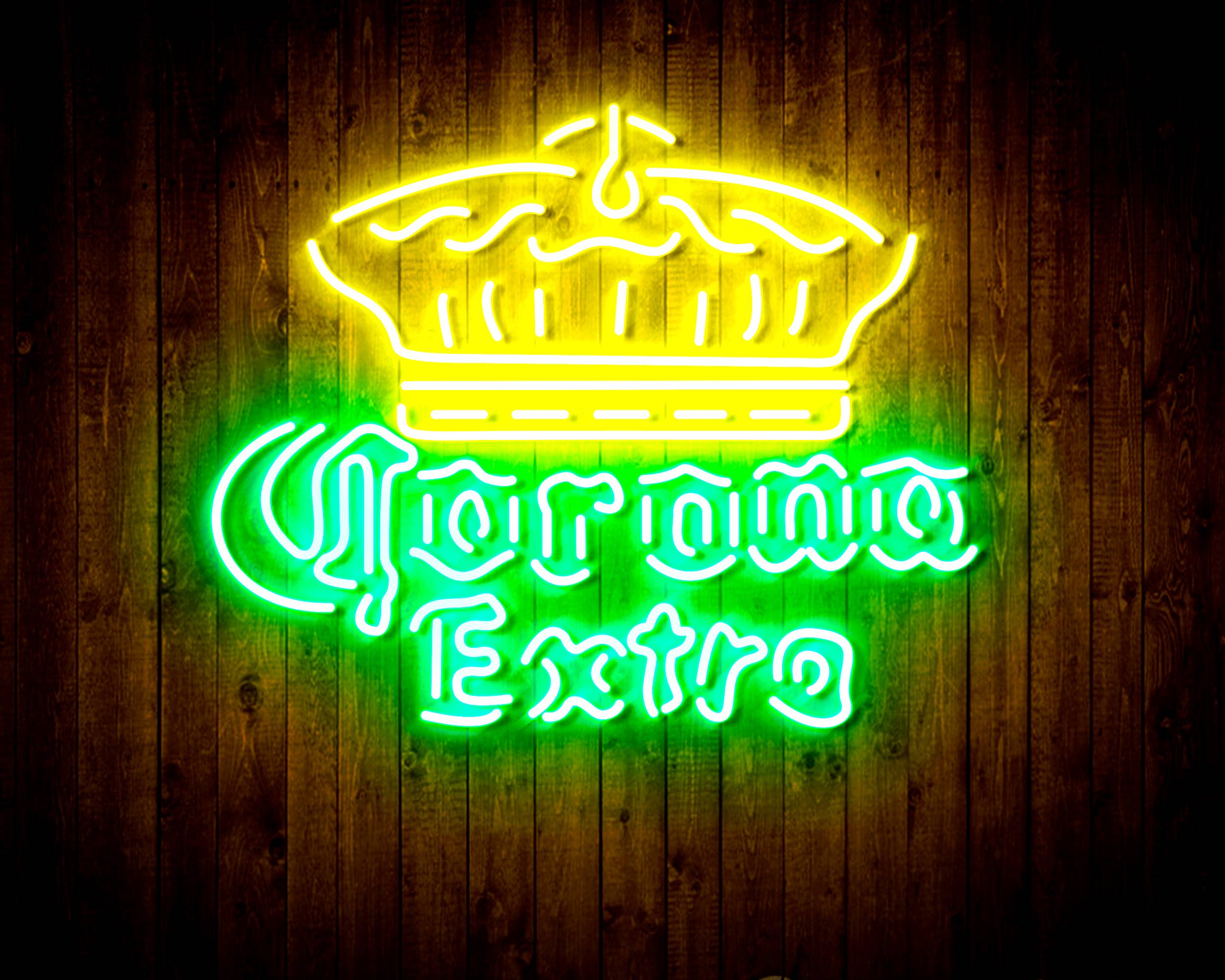 Corona Extra with Crown Bar Neon LED Sign