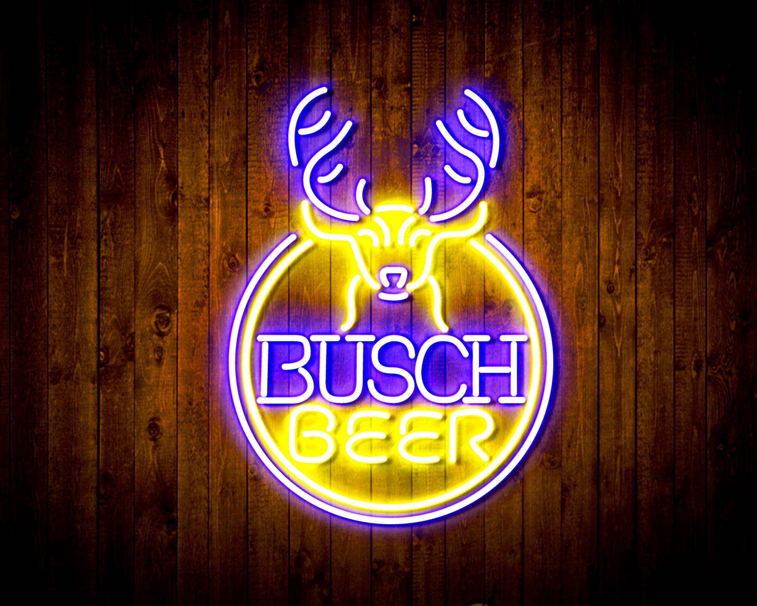 Busch Beer Deer Bar Neon LED Sign