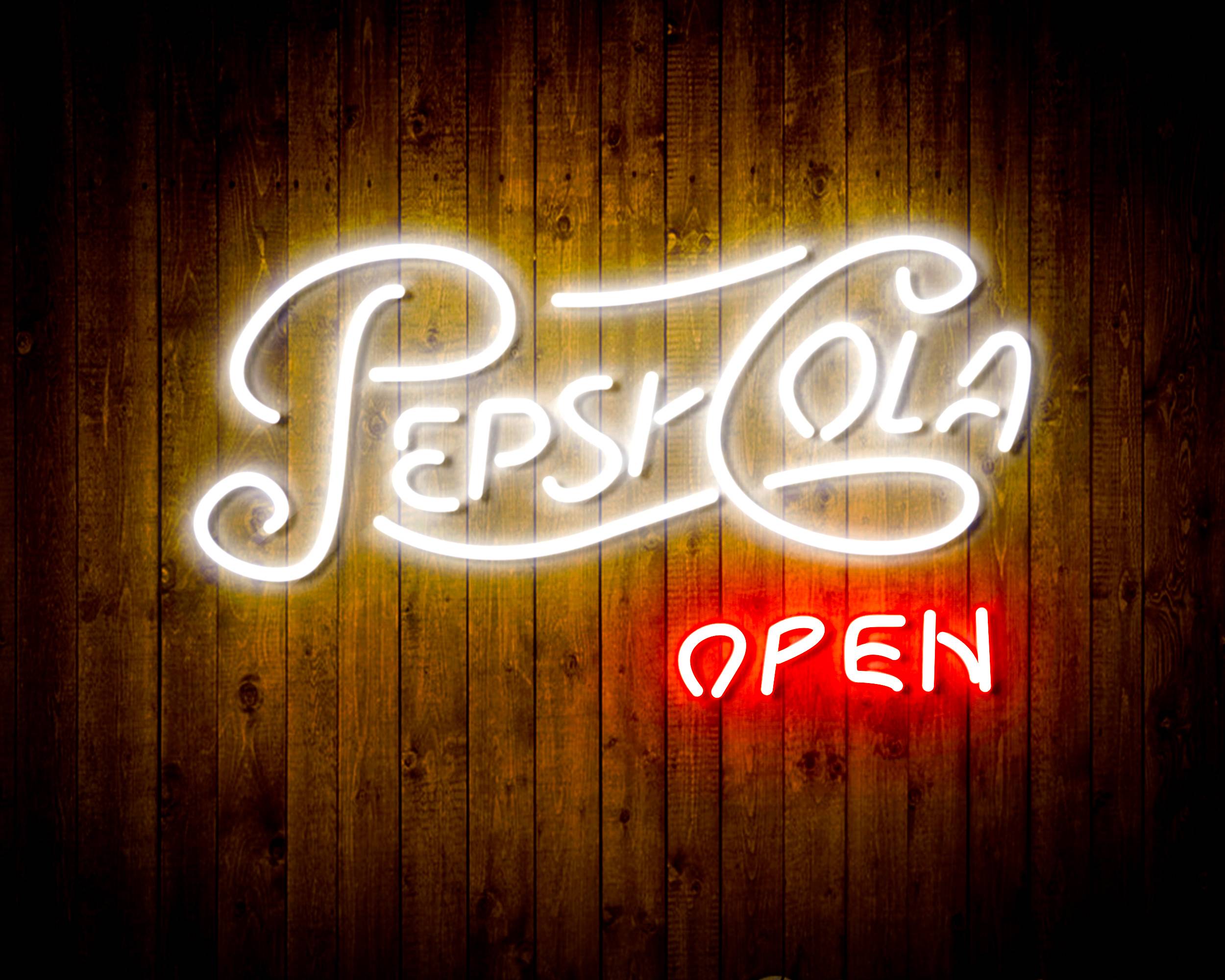 Pepsi Cola Open Sign Bar Neon LED Sign