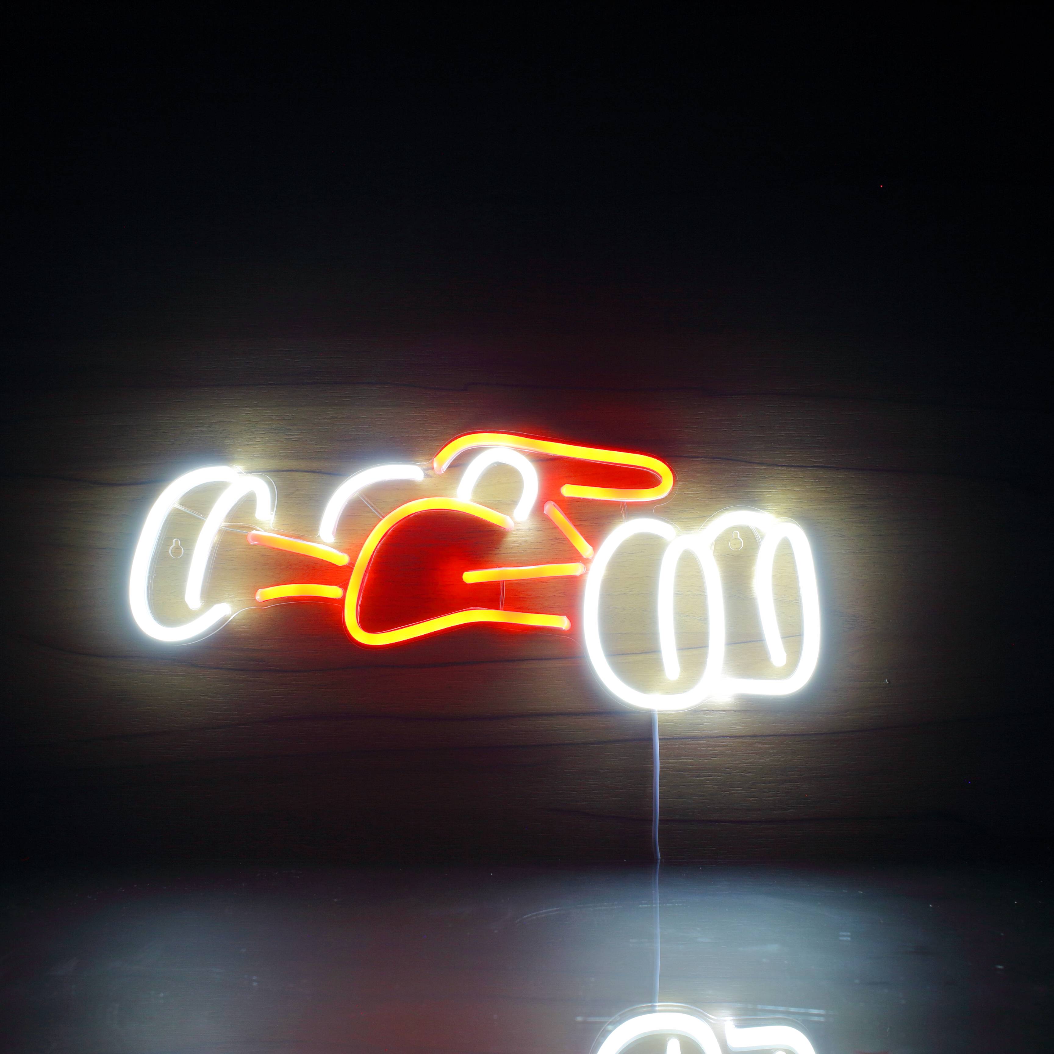 Race Car for Budweiser Bar Neon LED Sign