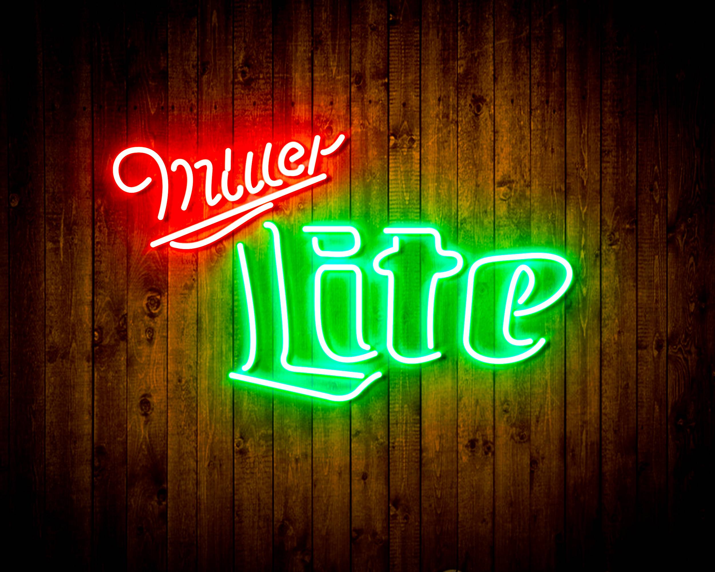 Miller Lite Bar Bar Neon LED Sign