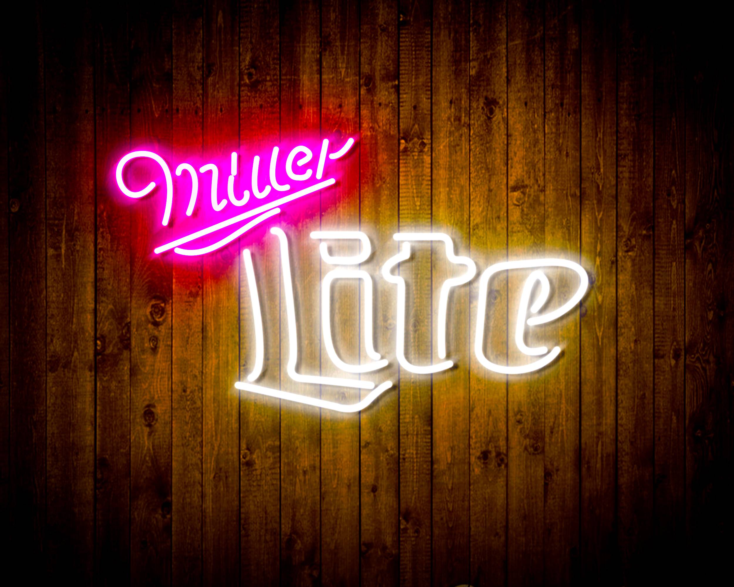 Miller Lite Bar Bar Neon LED Sign