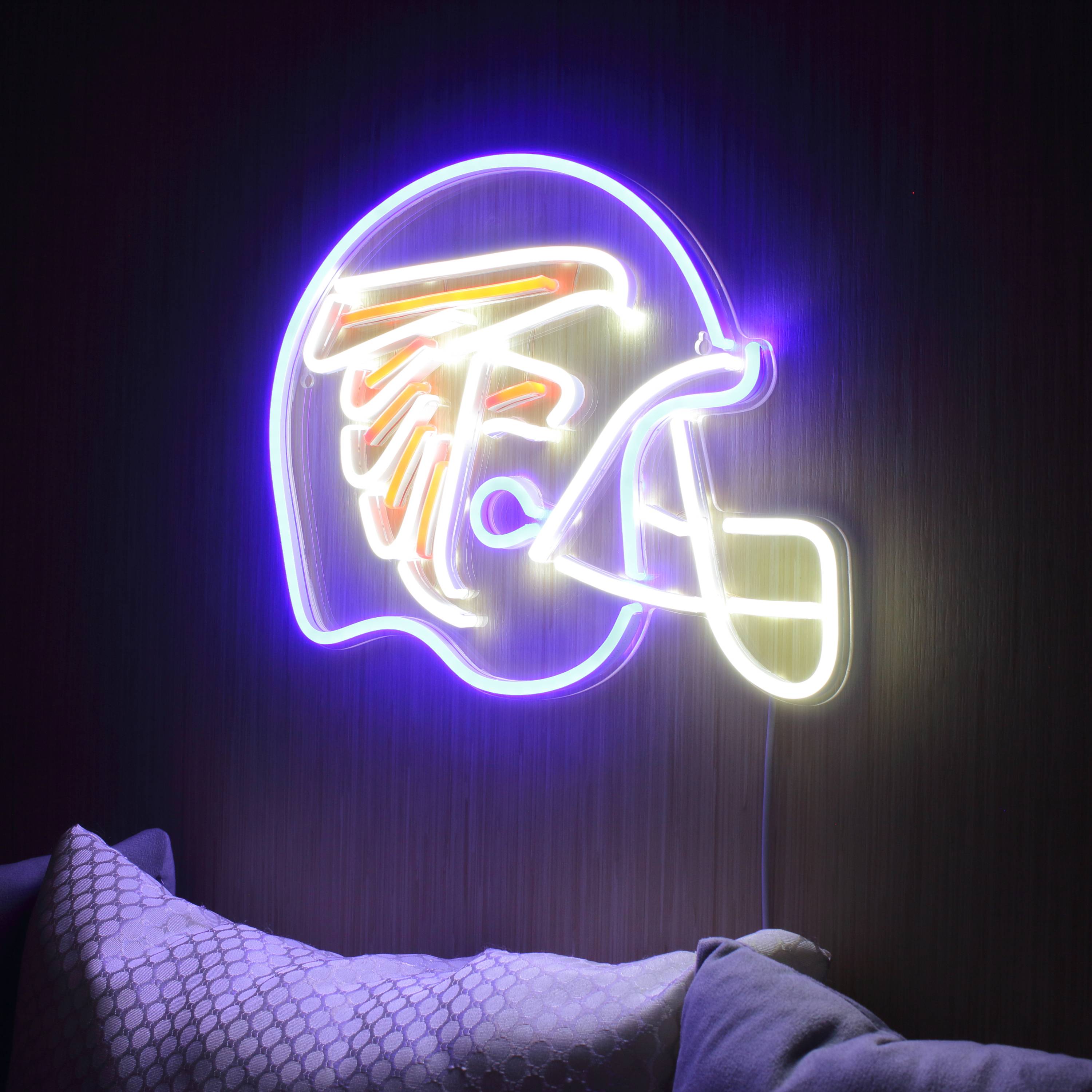 NFL Helmet Atlanta Falcons LED Neon Sign