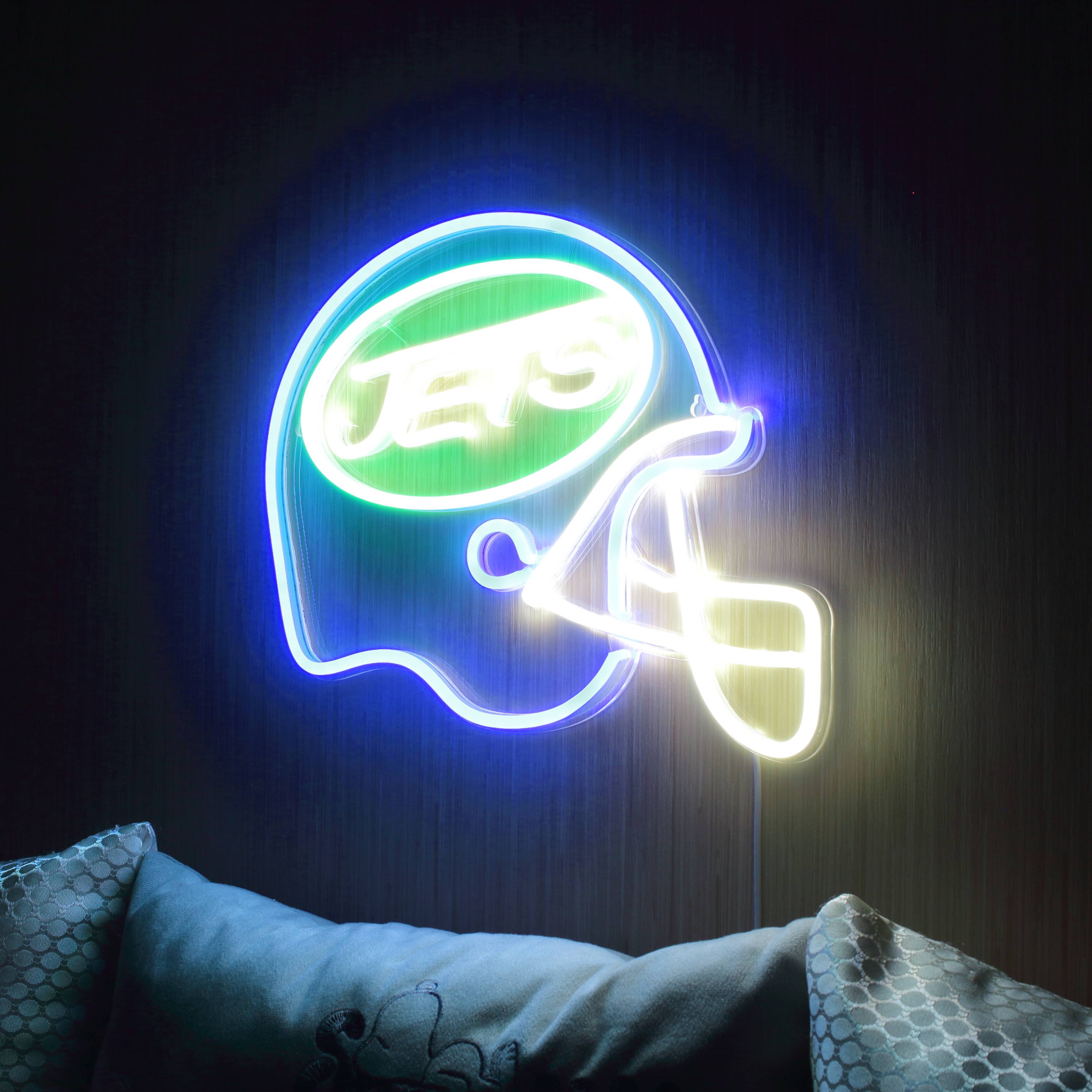 NFL Helmet New York Jets LED Neon Sign