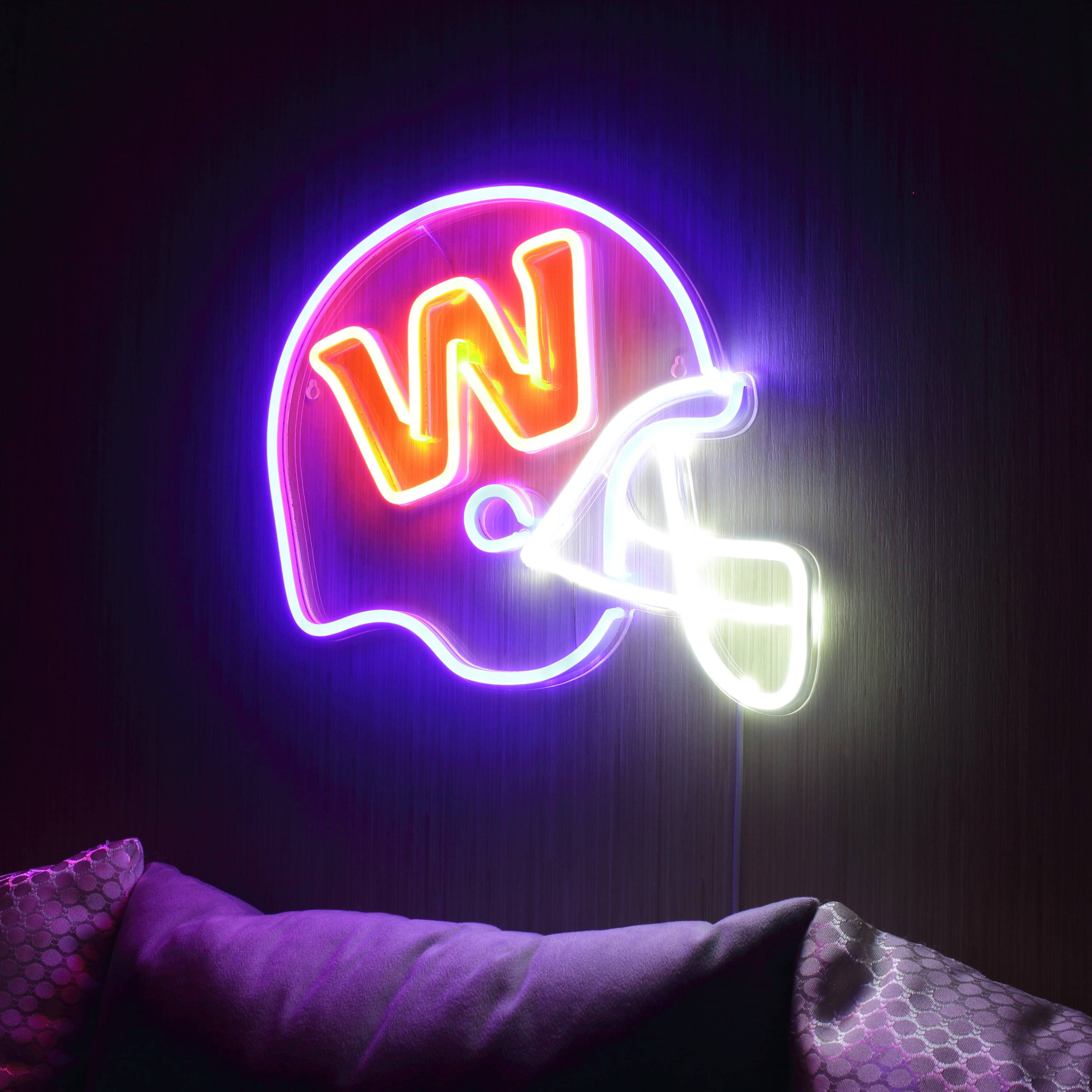 NFL Helmet Washington Football Team LED Neon Sign
