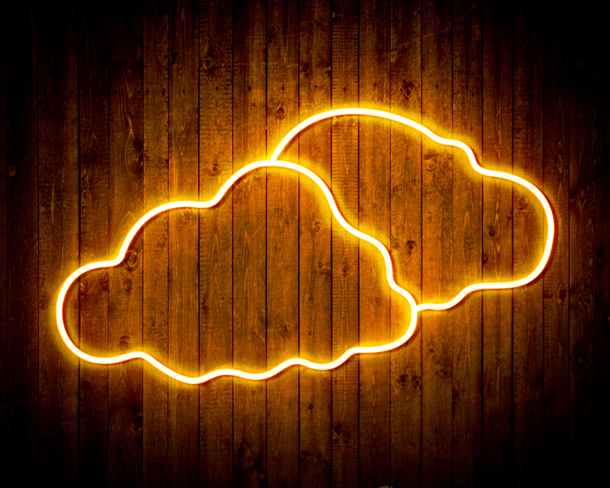 Two Clouds LED Neon Sign