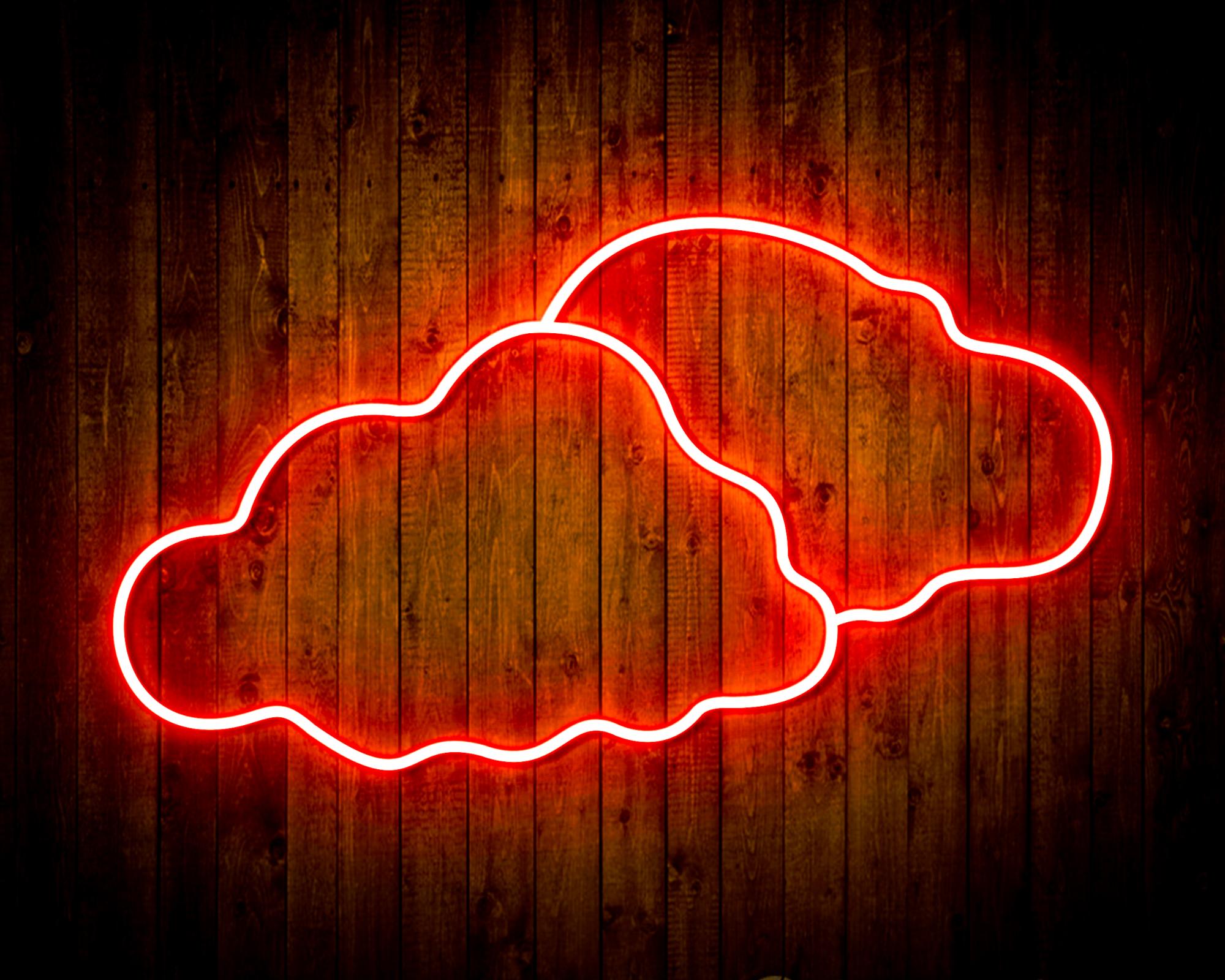 Two Clouds LED Neon Sign Wall Light