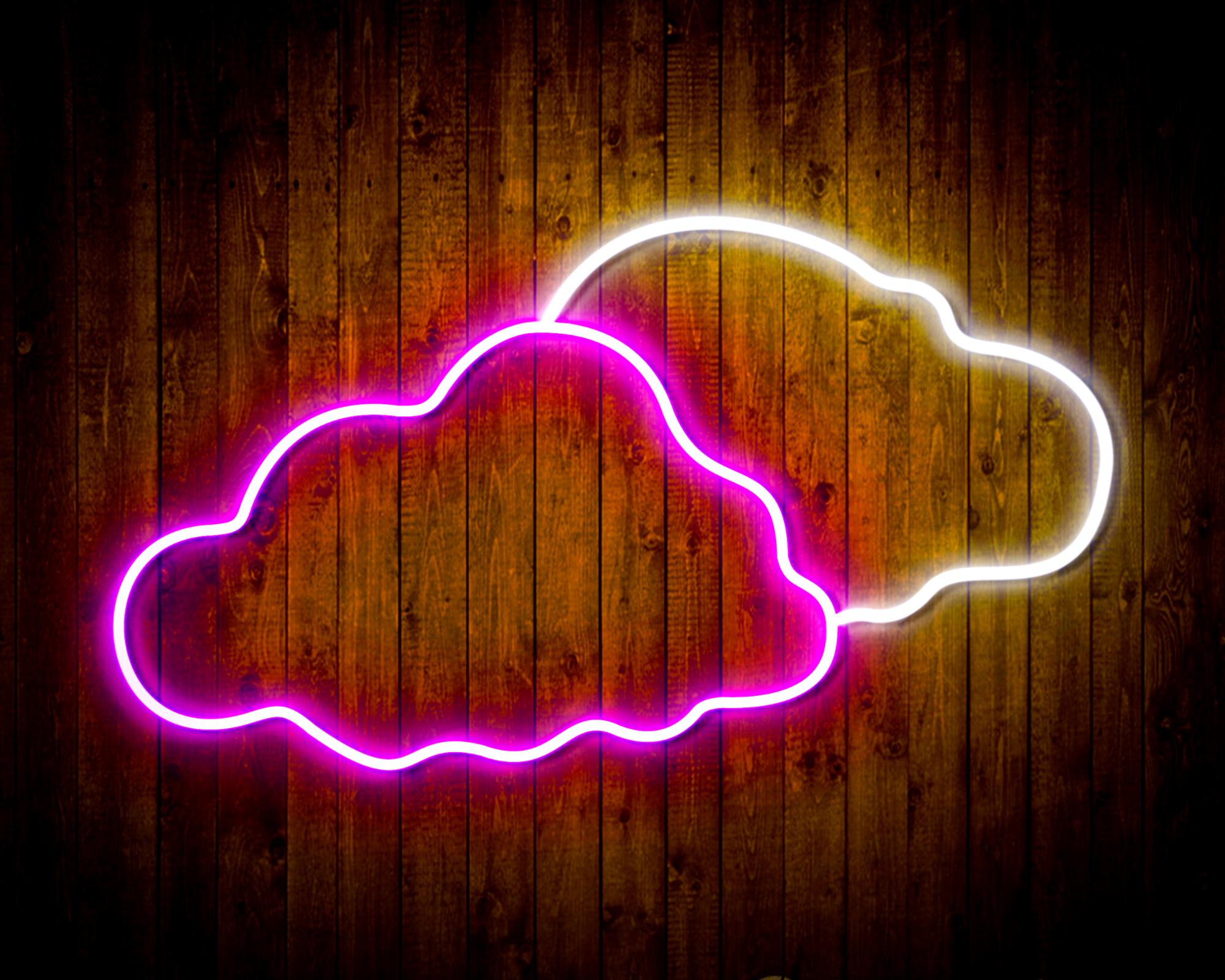 Two Clouds LED Neon Sign Wall Light