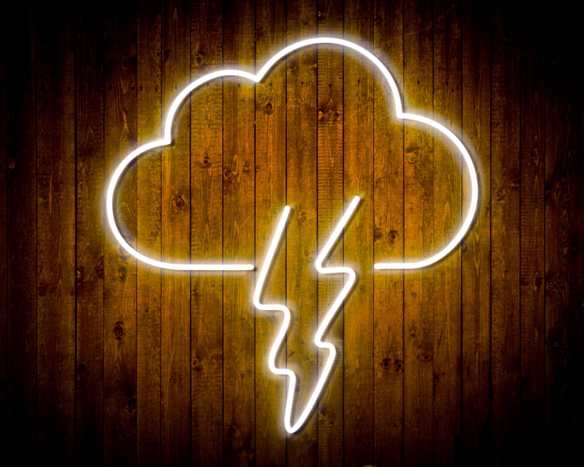 Cloud and Thunder LED Neon Sign Wall Light