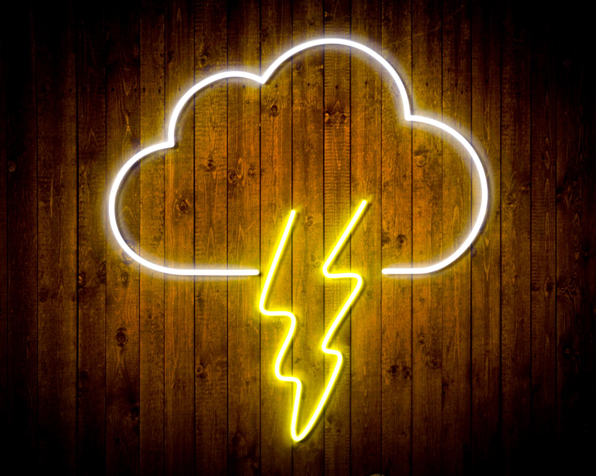 Cloud and Thunder LED Neon Sign Wall Light
