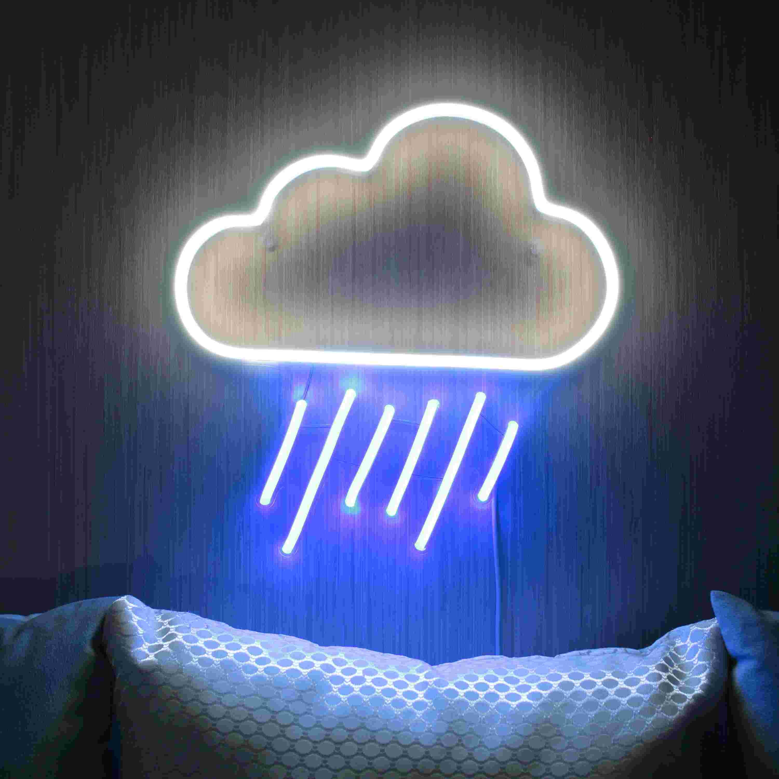 Cloud and Raining LED Neon Sign